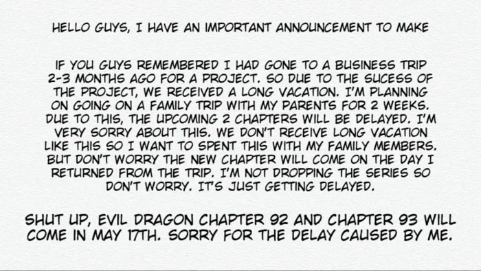 Shut up, Evil Dragon, I don