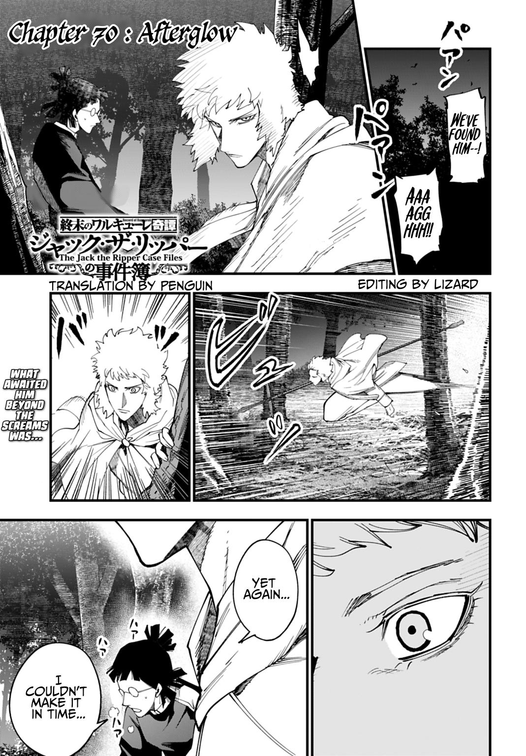 Shuumatsu no Valkyrie Kitan – Jack the Ripper no Jikenbo Chapter 70 page 1 - 