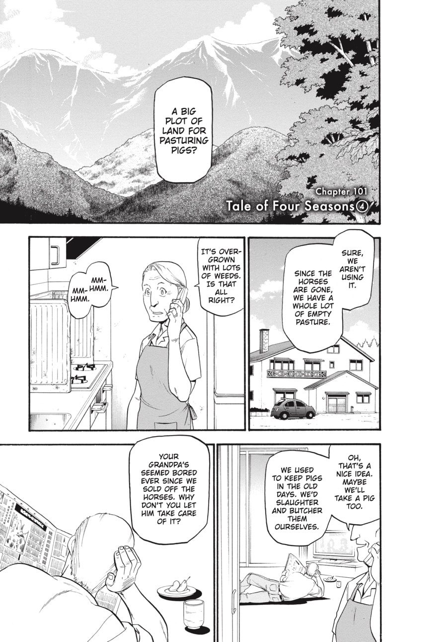 Silver Spoon Chapter 101 page 1 - 