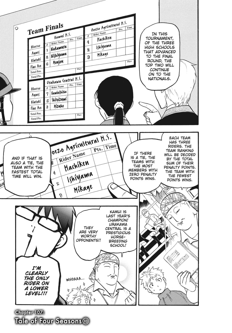 Silver Spoon Chapter 107 page 1 - 
