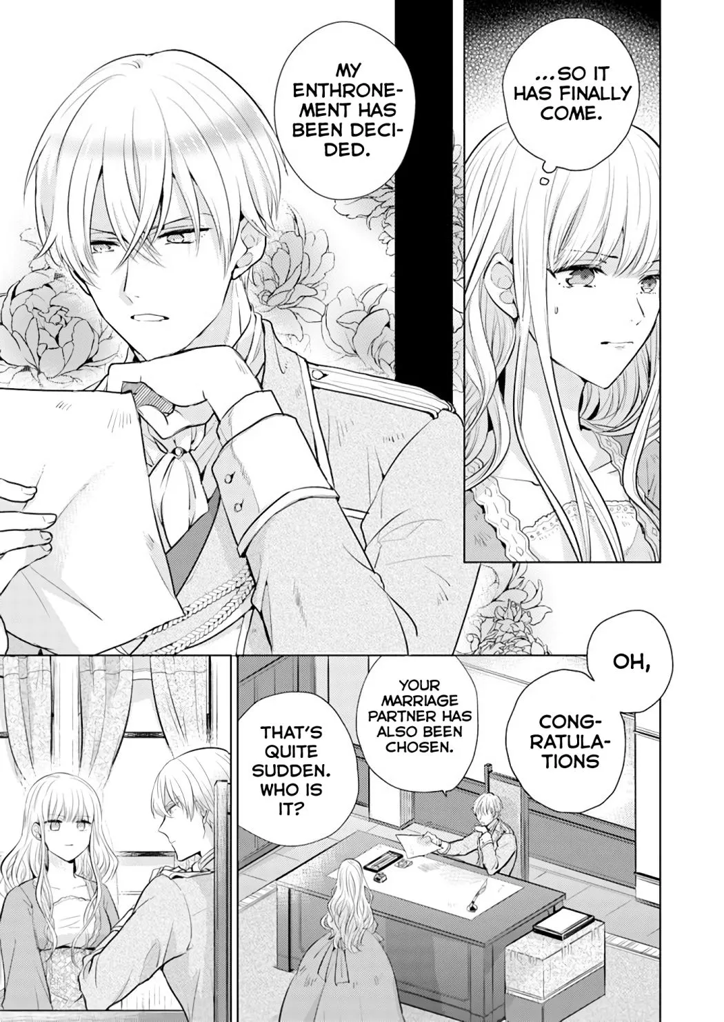 Since a saintess is coming from another world, I, the hindrance, want to disappear Chapter 1.1 page 11 - 