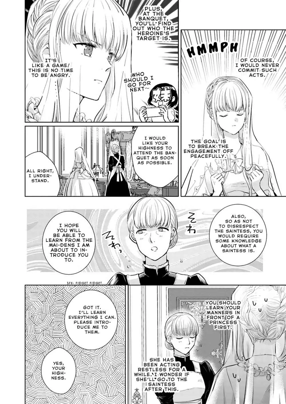 Since a saintess is coming from another world, I, the hindrance, want to disappear Chapter 2.1 page 8 - 