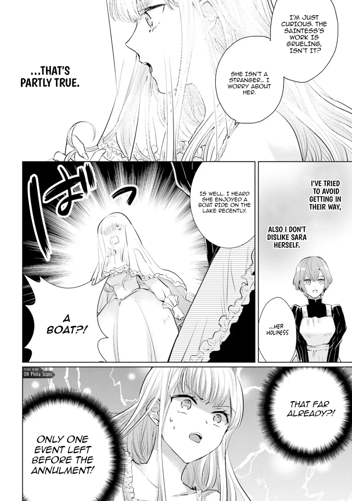 Since a saintess is coming from another world, I, the hindrance, want to disappear Chapter 4 page 24 - 