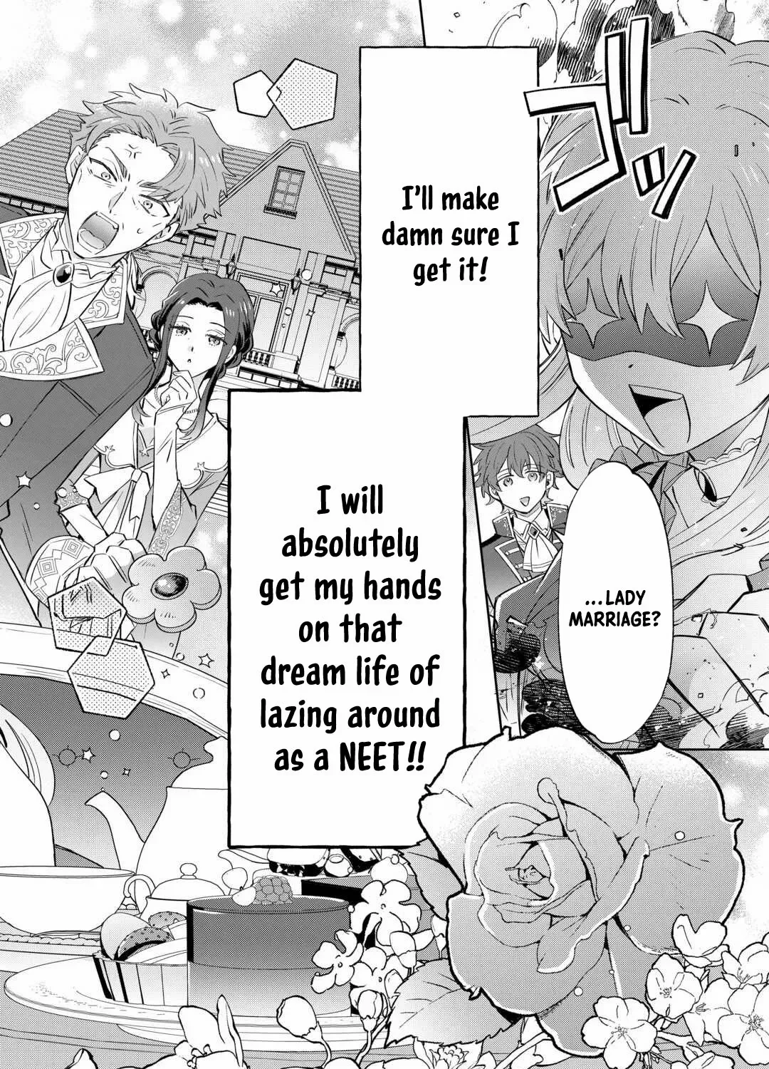 Since I was born a noble lady, I want to live my long-desired lazy NEET life. Chapter 1 page 4 - 