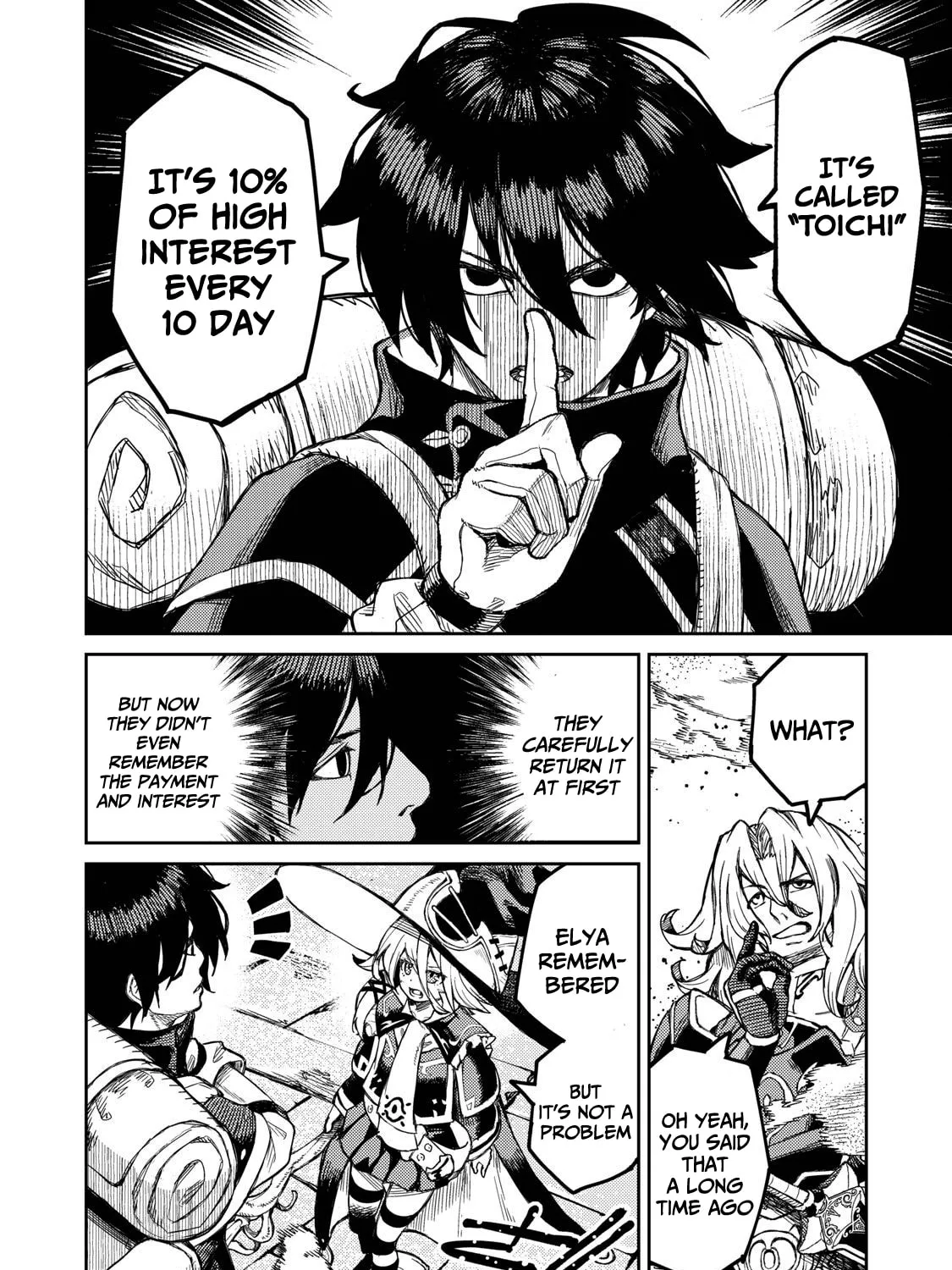 "Skill Lender" Get Back His Pride: Before I Started Lending, I Told You This Loan Charges 10% Interest Every 10 Days, Right? Chapter 1.2 page 32 - 