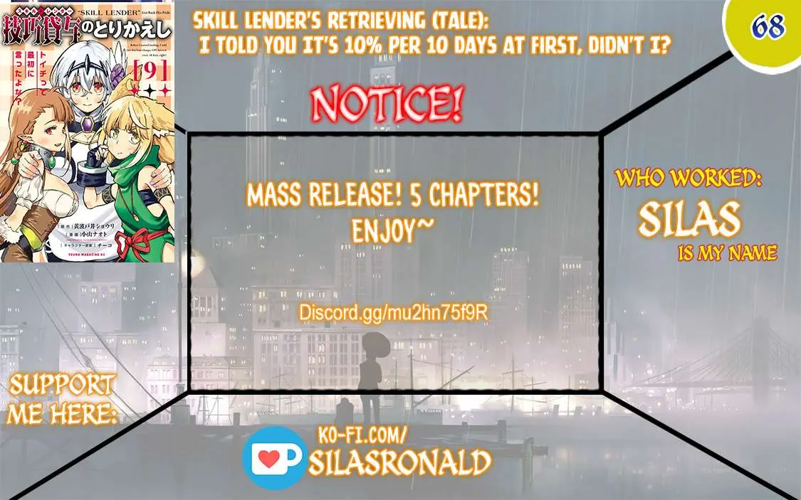 Skill Lender’s retrieving (Tale) ~I told you it’s 10% per 10 days at first, didn’t I~ Chapter 68 page 1 - 