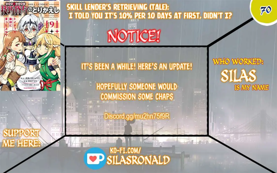 Skill Lender’s retrieving (Tale) ~I told you it’s 10% per 10 days at first, didn’t I~ Chapter 70 page 1 - 