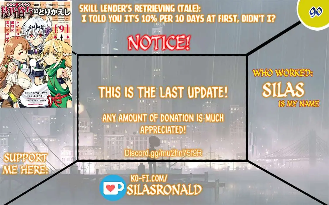 Skill Lender’s retrieving (Tale) ~I told you it’s 10% per 10 days at first, didn’t I~ Chapter 90 page 1 - 