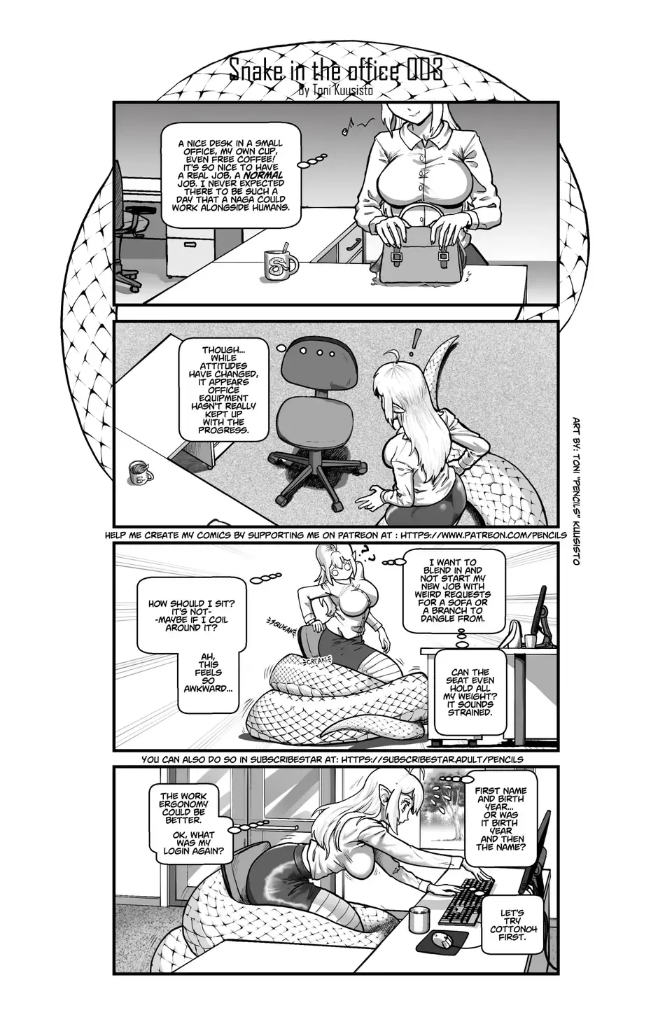 Snake In The Office Chapter 1 page 4 - 
