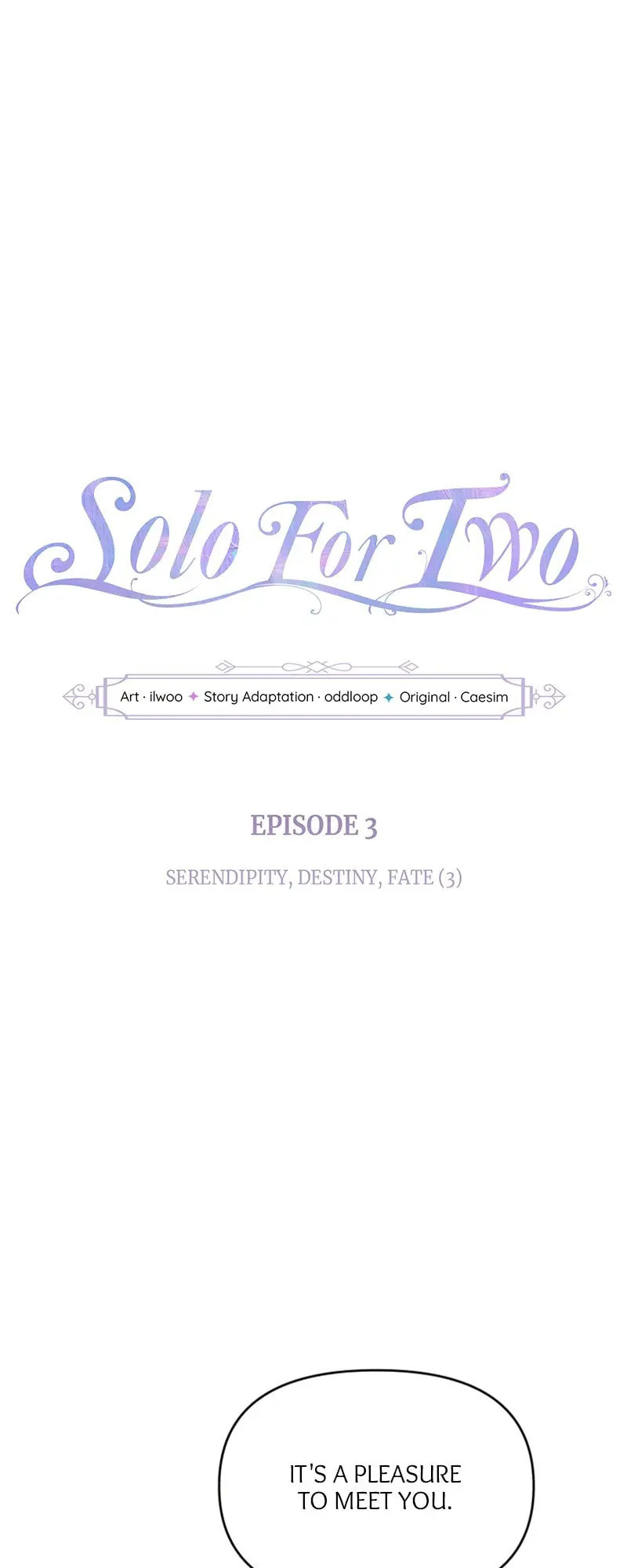 Solo For Two Chapter 3 page 3 - 