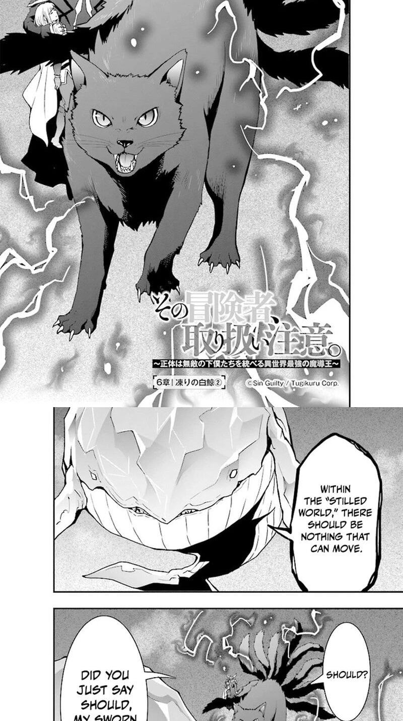 Sono Bouken-sha, Toriatsukai chuui. ~Shoutai wa Muteki no Geboku-tachi o Suberu Isekai Saikyou no Madou-ou~ Chapter 6 page 3 - 