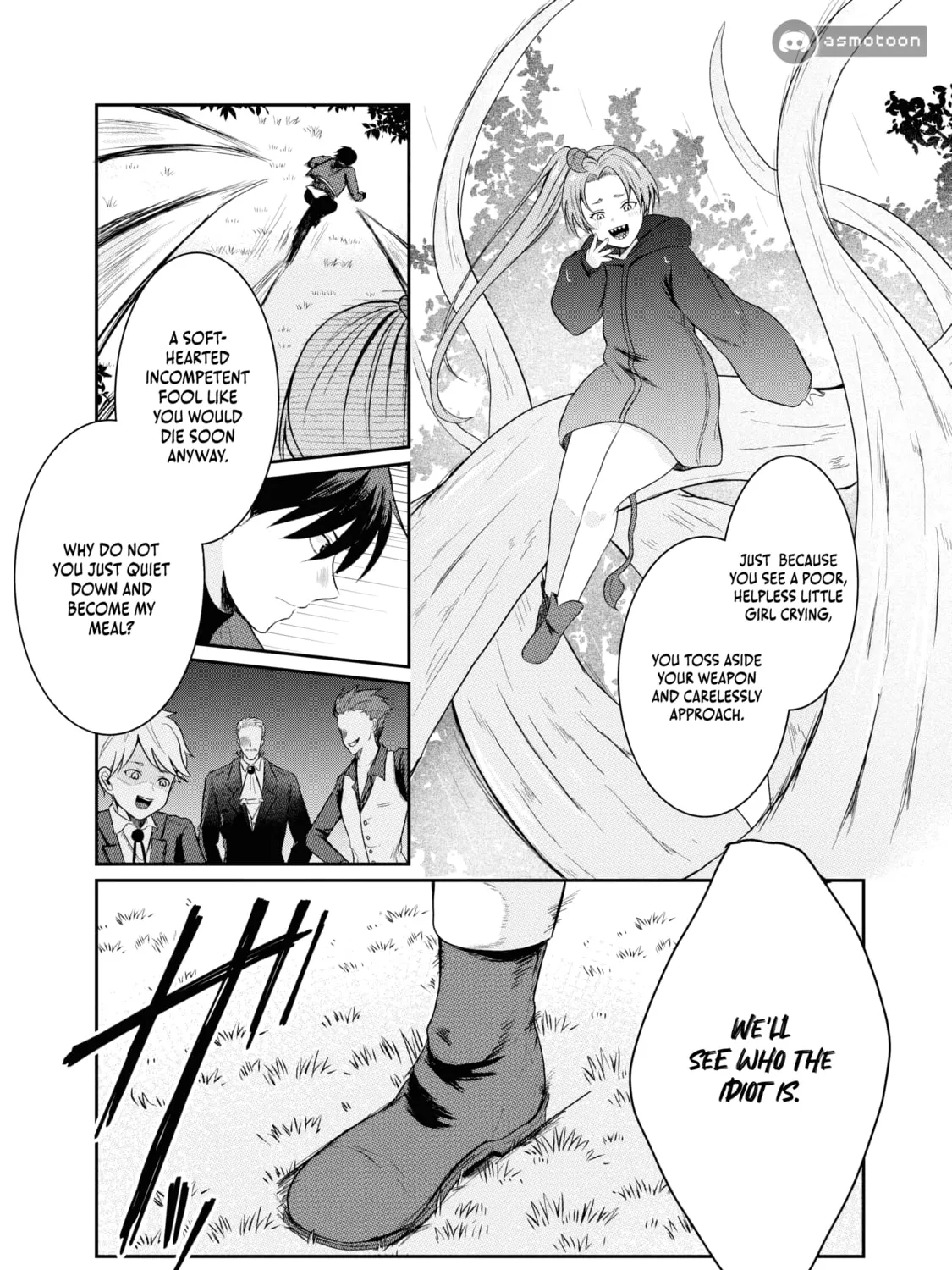 "Sono Hen no Kusa demo Kuttoke" to Tsuihou Sareta Munou Skill [Shokubutsugui] Mochi Tenseisha, Elf no Sato de Maboroshi no Shokubutsu o Tabete Musou Suru Chapter 1 page 36 - 