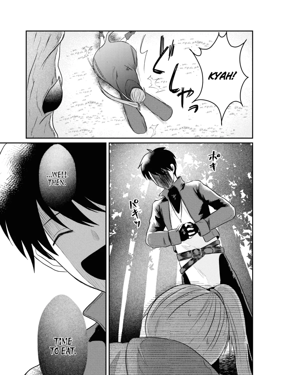 "Sono Hen no Kusa demo Kuttoke" to Tsuihou Sareta Munou Skill [Shokubutsugui] Mochi Tenseisha, Elf no Sato de Maboroshi no Shokubutsu o Tabete Musou Suru Chapter 1 page 50 - 
