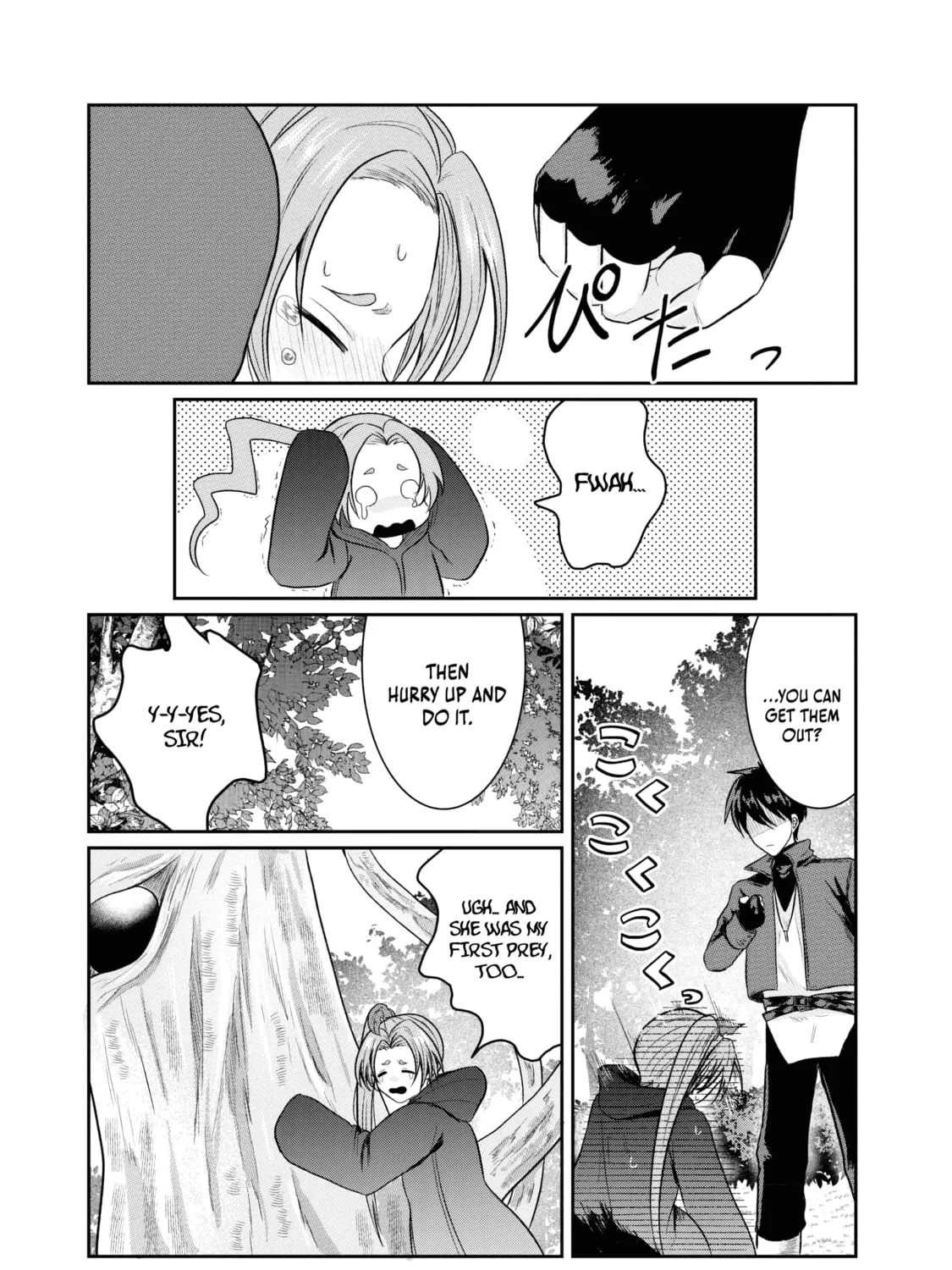 "Sono Hen no Kusa demo Kuttoke" to Tsuihou Sareta Munou Skill [Shokubutsugui] Mochi Tenseisha, Elf no Sato de Maboroshi no Shokubutsu o Tabete Musou Suru Chapter 1 page 54 - 