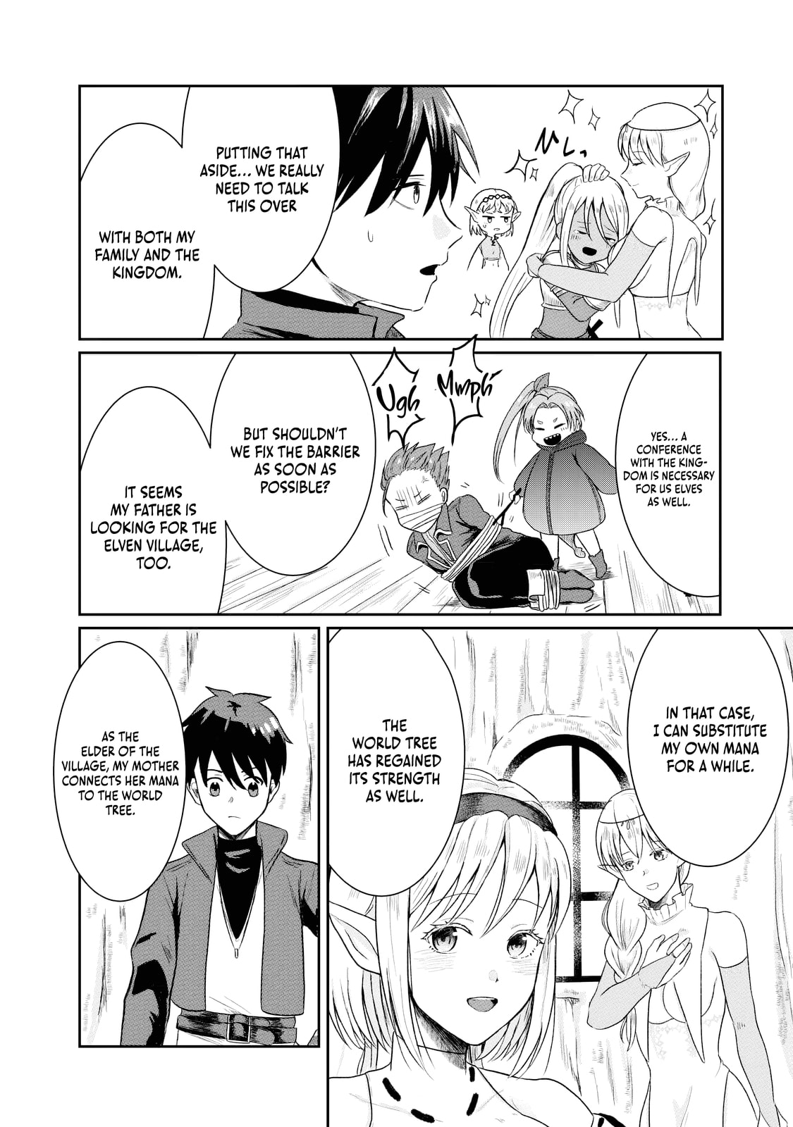 "Sono Hen no Kusa demo Kuttoke" to Tsuihou Sareta Munou Skill [Shokubutsugui] Mochi Tenseisha, Elf no Sato de Maboroshi no Shokubutsu o Tabete Musou Suru Chapter 10 page 5 - 