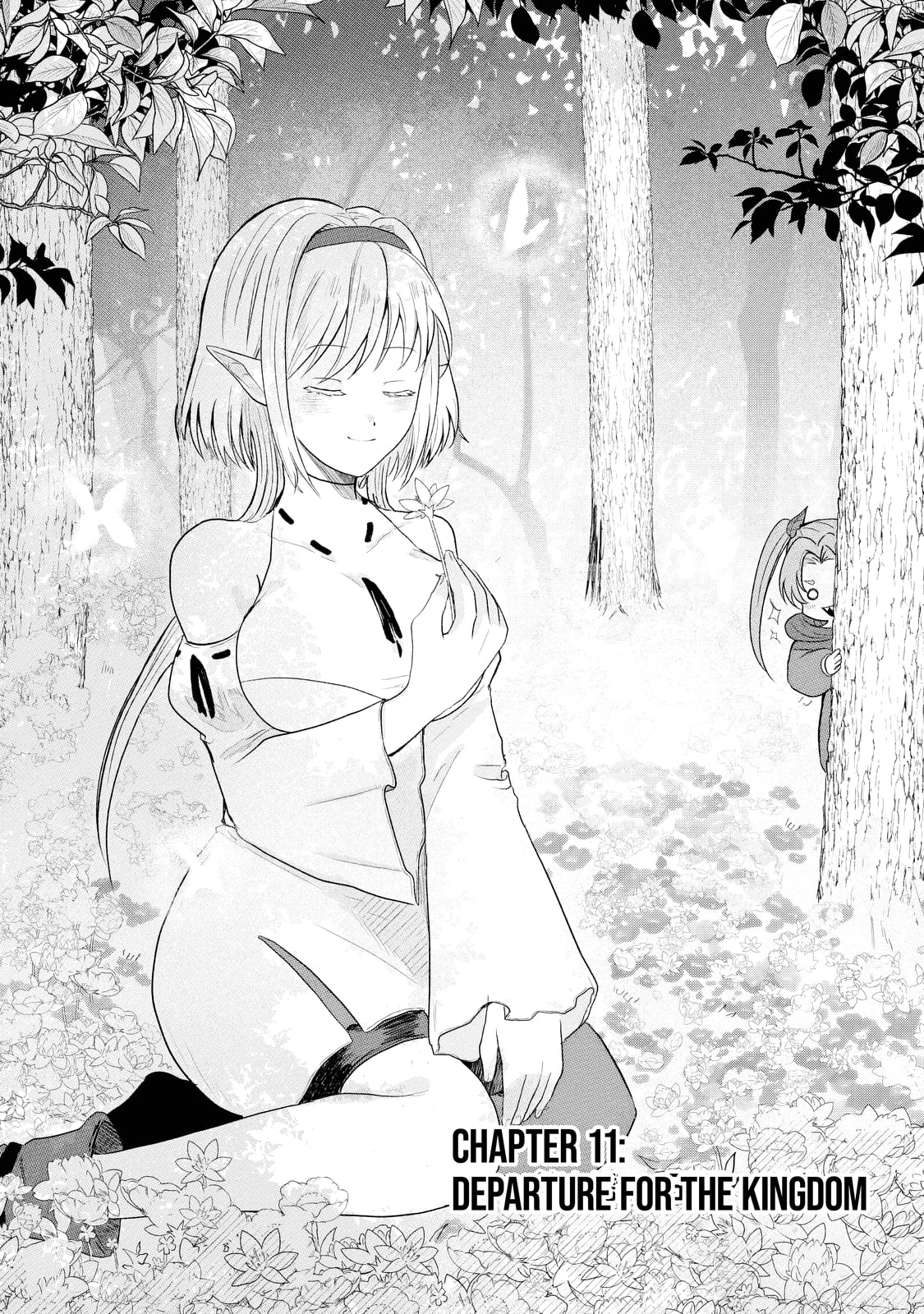 "Sono Hen no Kusa demo Kuttoke" to Tsuihou Sareta Munou Skill [Shokubutsugui] Mochi Tenseisha, Elf no Sato de Maboroshi no Shokubutsu o Tabete Musou Suru Chapter 11 page 3 - 
