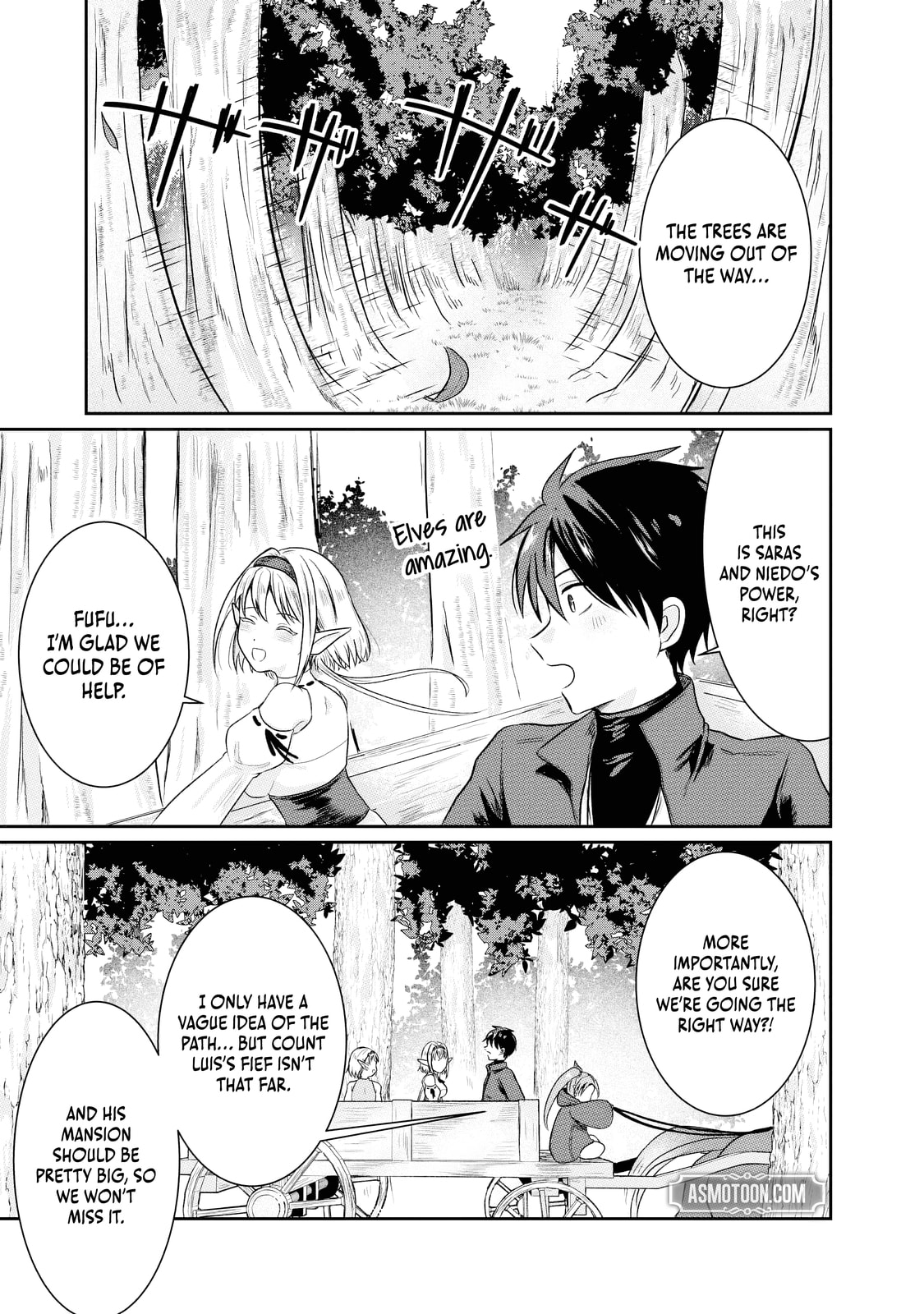 "Sono Hen no Kusa demo Kuttoke" to Tsuihou Sareta Munou Skill [Shokubutsugui] Mochi Tenseisha, Elf no Sato de Maboroshi no Shokubutsu o Tabete Musou Suru Chapter 12 page 3 - 