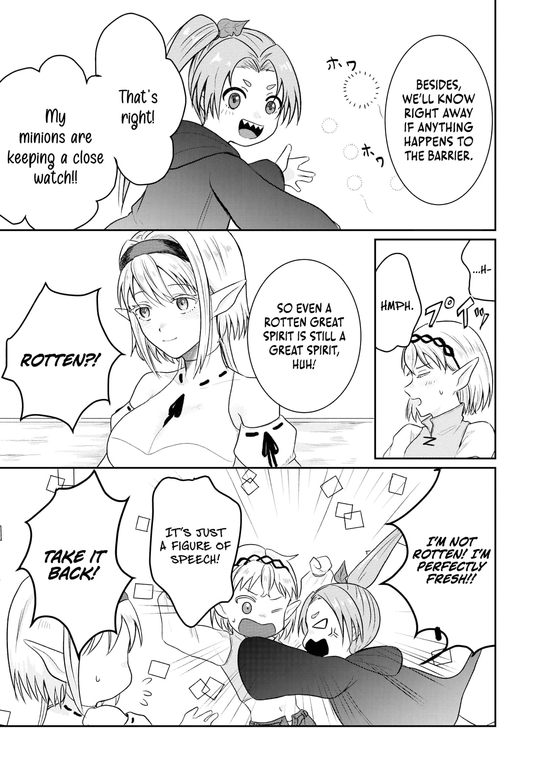 "Sono Hen no Kusa demo Kuttoke" to Tsuihou Sareta Munou Skill [Shokubutsugui] Mochi Tenseisha, Elf no Sato de Maboroshi no Shokubutsu o Tabete Musou Suru Chapter 12 page 9 - 