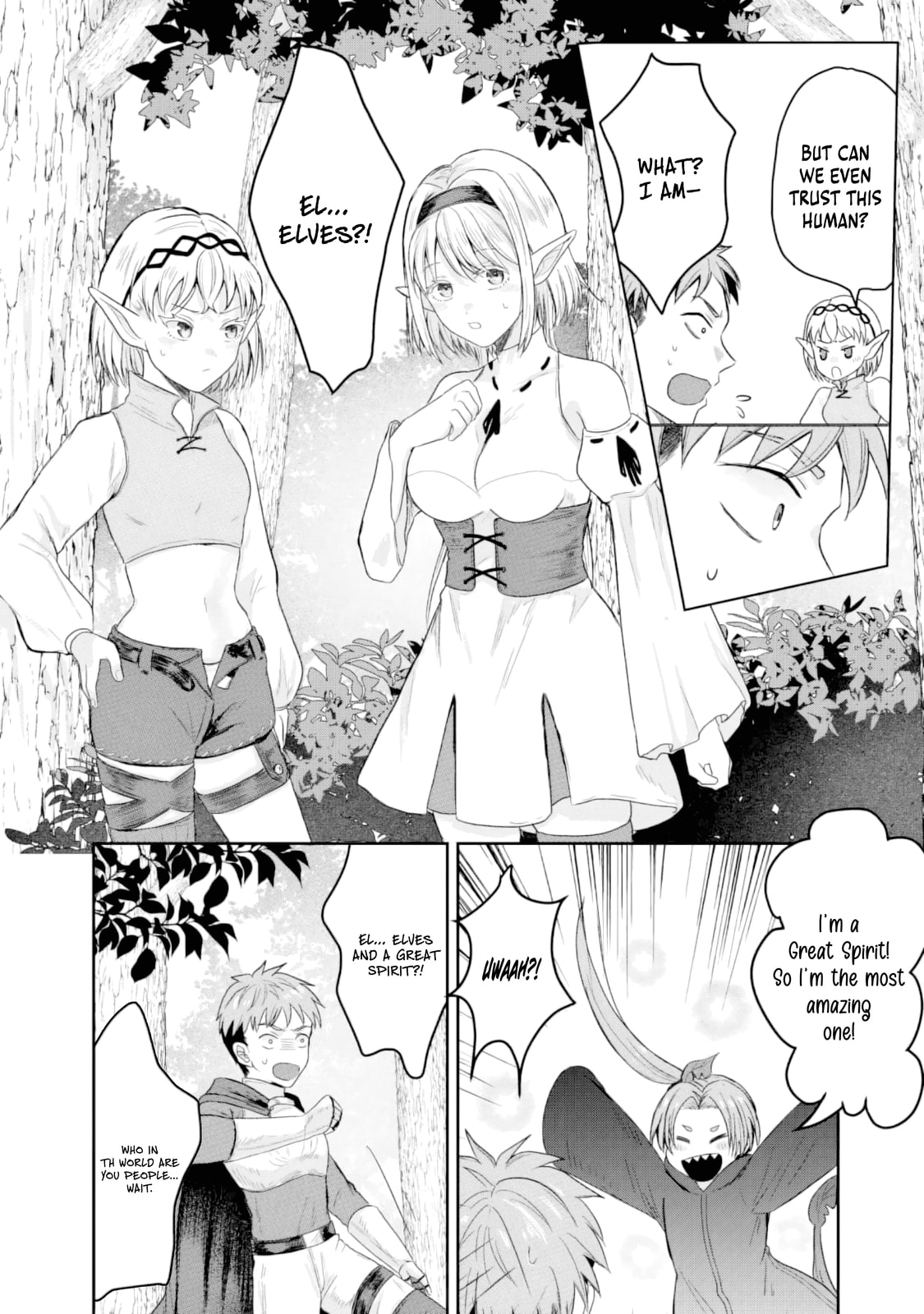 "Sono Hen no Kusa demo Kuttoke" to Tsuihou Sareta Munou Skill [Shokubutsugui] Mochi Tenseisha, Elf no Sato de Maboroshi no Shokubutsu o Tabete Musou Suru Chapter 13 page 11 - 
