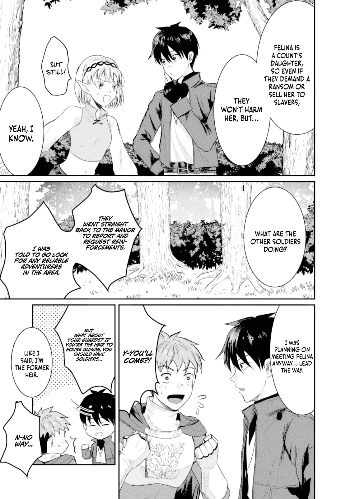 "Sono Hen no Kusa demo Kuttoke" to Tsuihou Sareta Munou Skill [Shokubutsugui] Mochi Tenseisha, Elf no Sato de Maboroshi no Shokubutsu o Tabete Musou Suru Chapter 13 page 14 - 