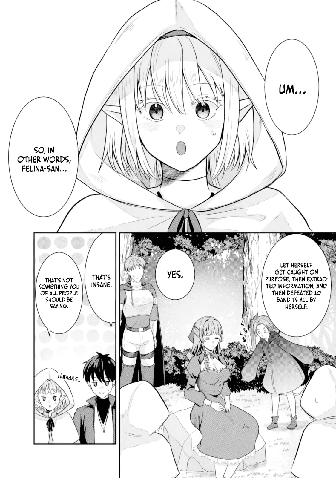 "Sono Hen no Kusa demo Kuttoke" to Tsuihou Sareta Munou Skill [Shokubutsugui] Mochi Tenseisha, Elf no Sato de Maboroshi no Shokubutsu o Tabete Musou Suru Chapter 14 page 9 - 