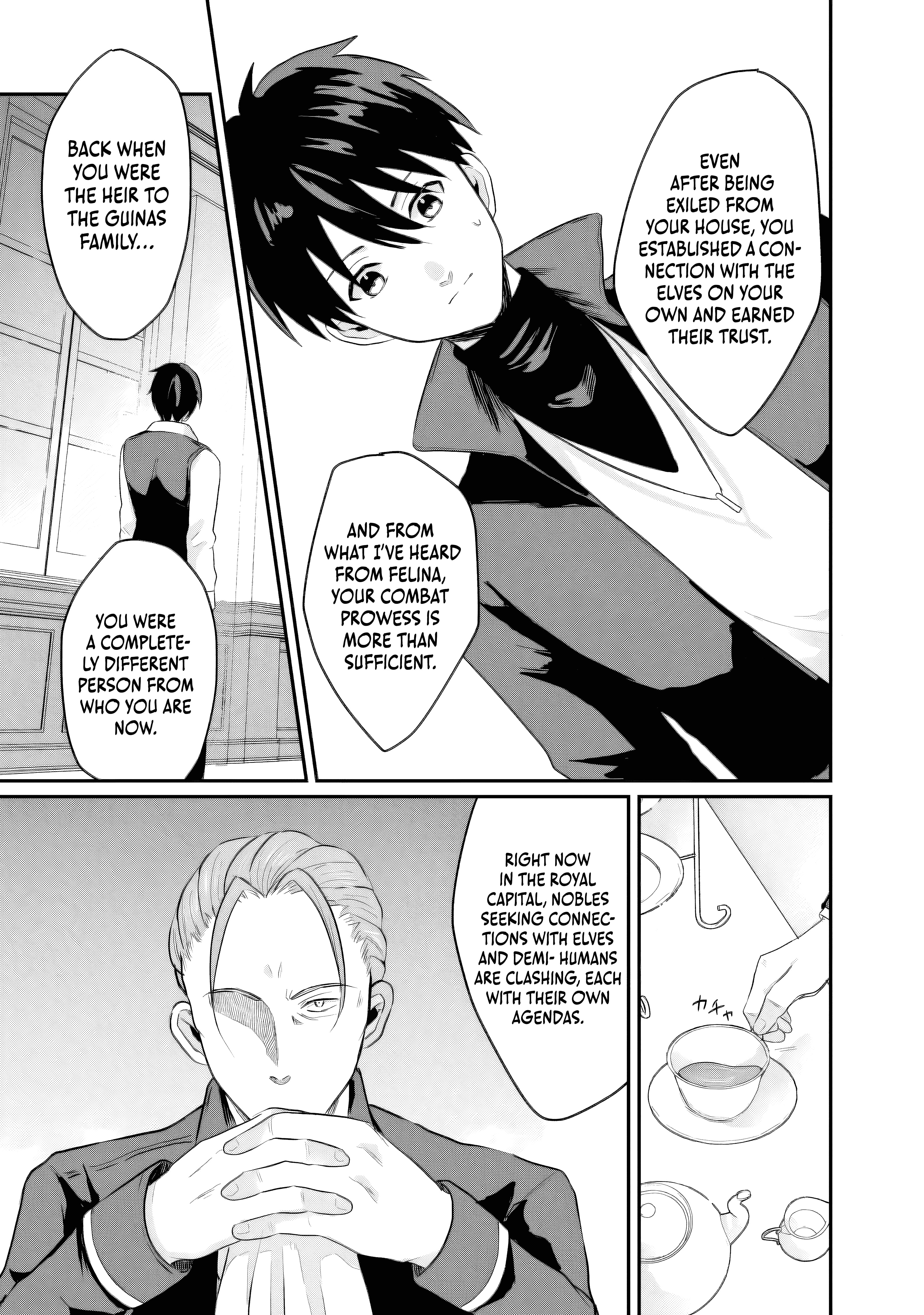 "Sono Hen no Kusa demo Kuttoke" to Tsuihou Sareta Munou Skill [Shokubutsugui] Mochi Tenseisha, Elf no Sato de Maboroshi no Shokubutsu o Tabete Musou Suru Chapter 17 page 12 - 
