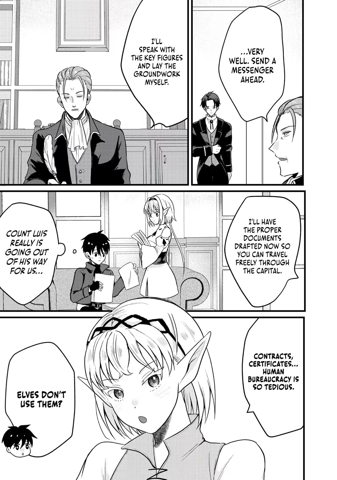 "Sono Hen no Kusa demo Kuttoke" to Tsuihou Sareta Munou Skill [Shokubutsugui] Mochi Tenseisha, Elf no Sato de Maboroshi no Shokubutsu o Tabete Musou Suru Chapter 19 page 4 - 