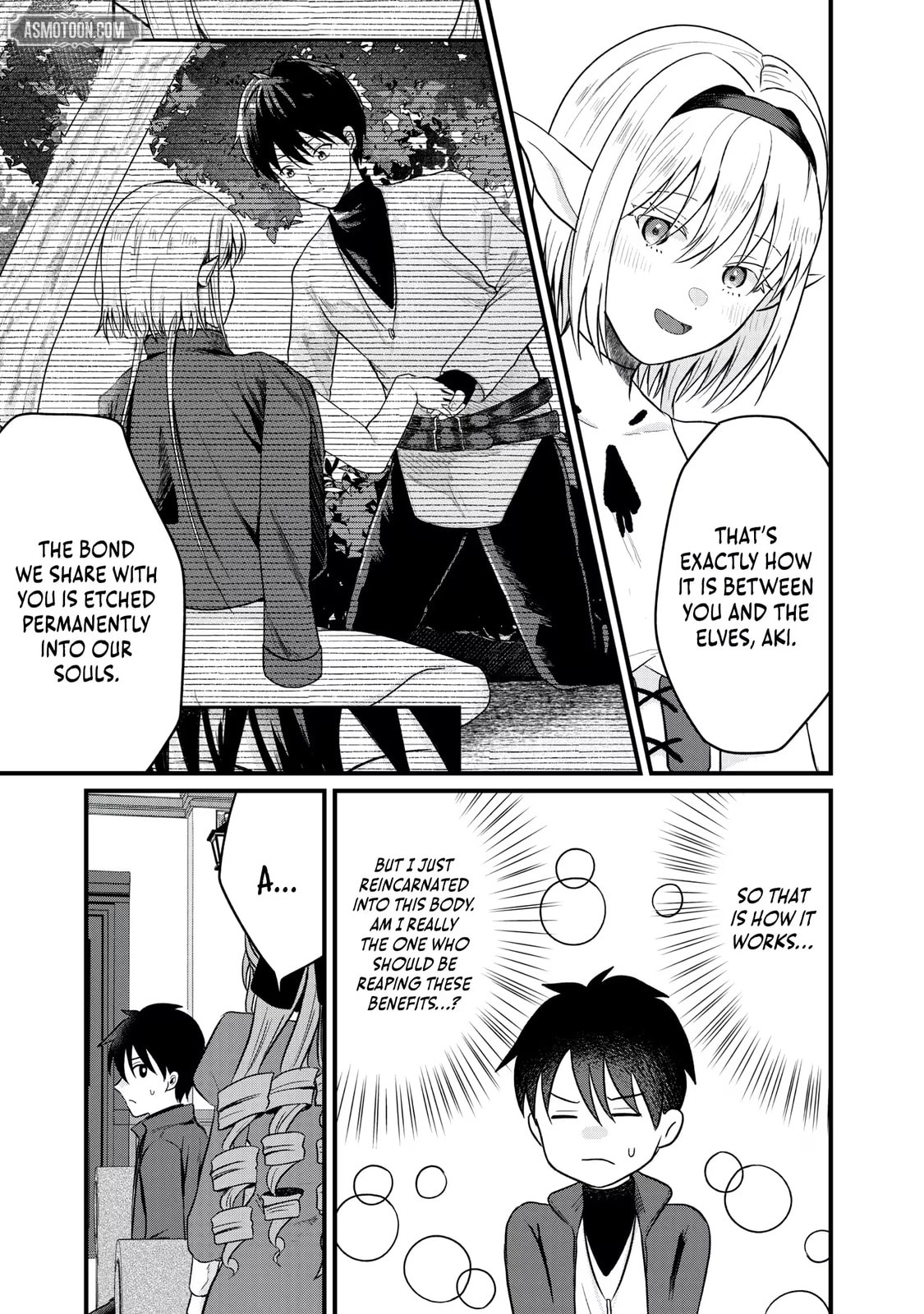 "Sono Hen no Kusa demo Kuttoke" to Tsuihou Sareta Munou Skill [Shokubutsugui] Mochi Tenseisha, Elf no Sato de Maboroshi no Shokubutsu o Tabete Musou Suru Chapter 19 page 6 - 