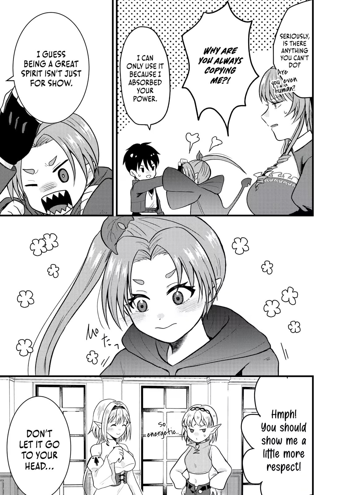 "Sono Hen no Kusa demo Kuttoke" to Tsuihou Sareta Munou Skill [Shokubutsugui] Mochi Tenseisha, Elf no Sato de Maboroshi no Shokubutsu o Tabete Musou Suru Chapter 19 page 8 - 