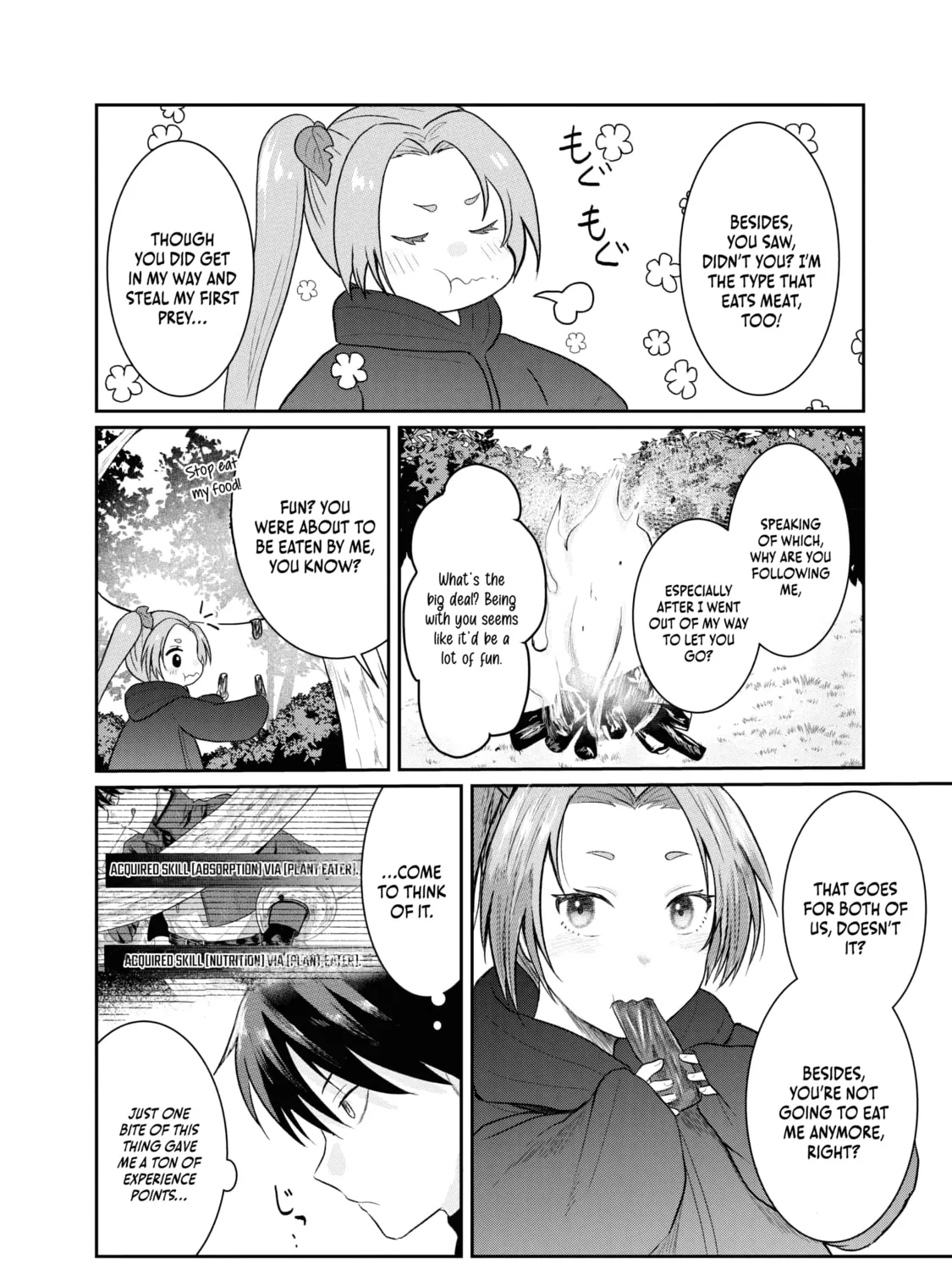 "Sono Hen no Kusa demo Kuttoke" to Tsuihou Sareta Munou Skill [Shokubutsugui] Mochi Tenseisha, Elf no Sato de Maboroshi no Shokubutsu o Tabete Musou Suru Chapter 2 page 12 - 
