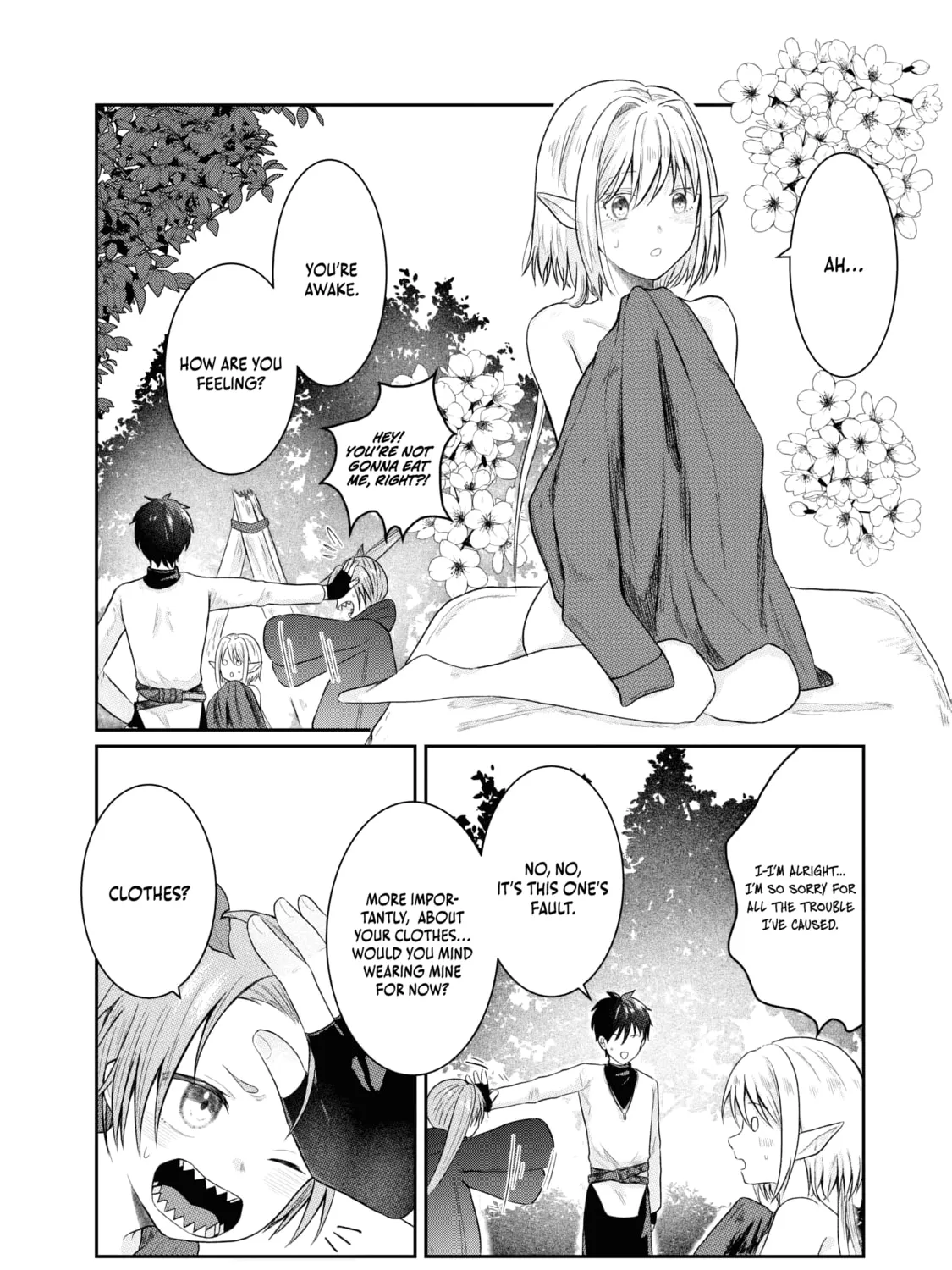 "Sono Hen no Kusa demo Kuttoke" to Tsuihou Sareta Munou Skill [Shokubutsugui] Mochi Tenseisha, Elf no Sato de Maboroshi no Shokubutsu o Tabete Musou Suru Chapter 2 page 16 - 