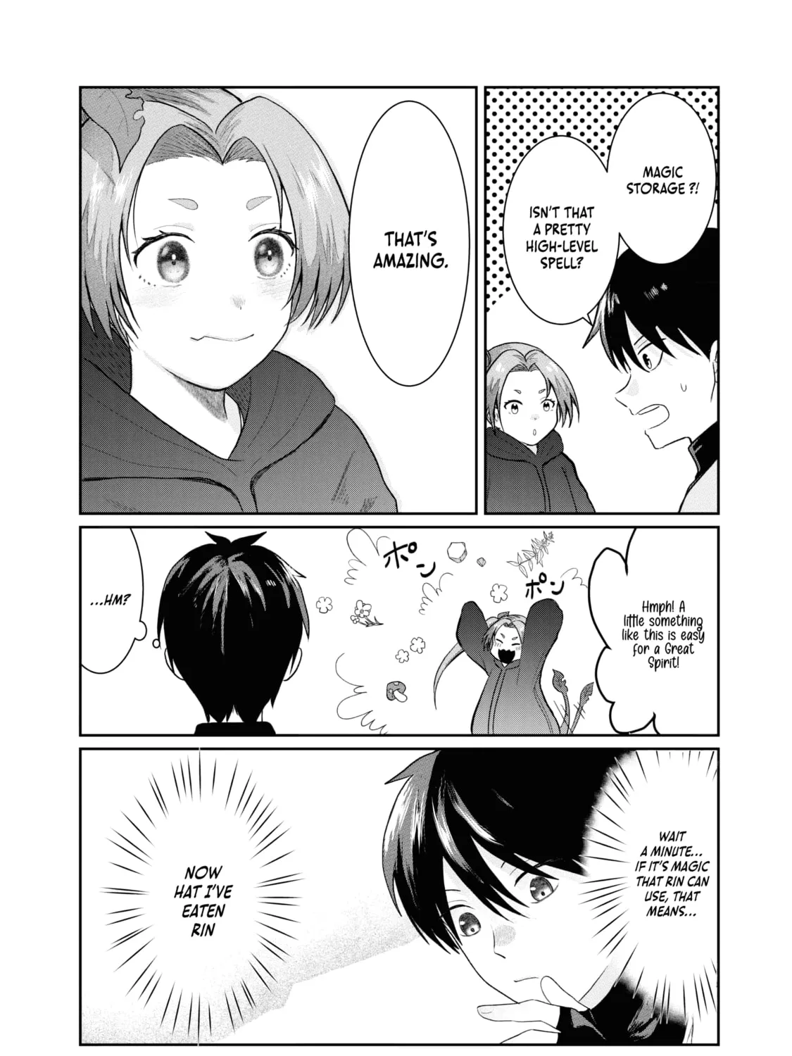 "Sono Hen no Kusa demo Kuttoke" to Tsuihou Sareta Munou Skill [Shokubutsugui] Mochi Tenseisha, Elf no Sato de Maboroshi no Shokubutsu o Tabete Musou Suru Chapter 2 page 20 - 
