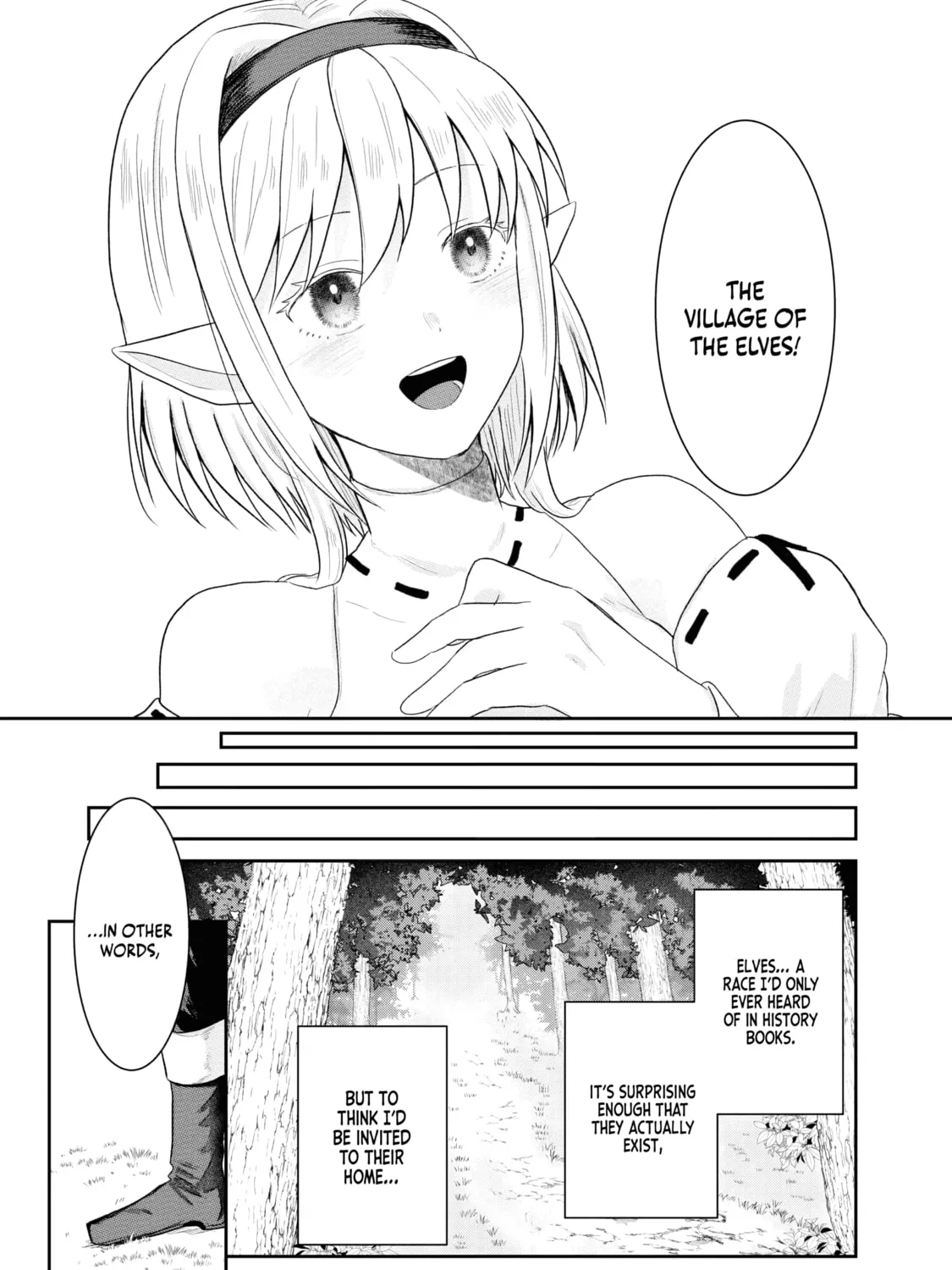 "Sono Hen no Kusa demo Kuttoke" to Tsuihou Sareta Munou Skill [Shokubutsugui] Mochi Tenseisha, Elf no Sato de Maboroshi no Shokubutsu o Tabete Musou Suru Chapter 2 page 30 - 