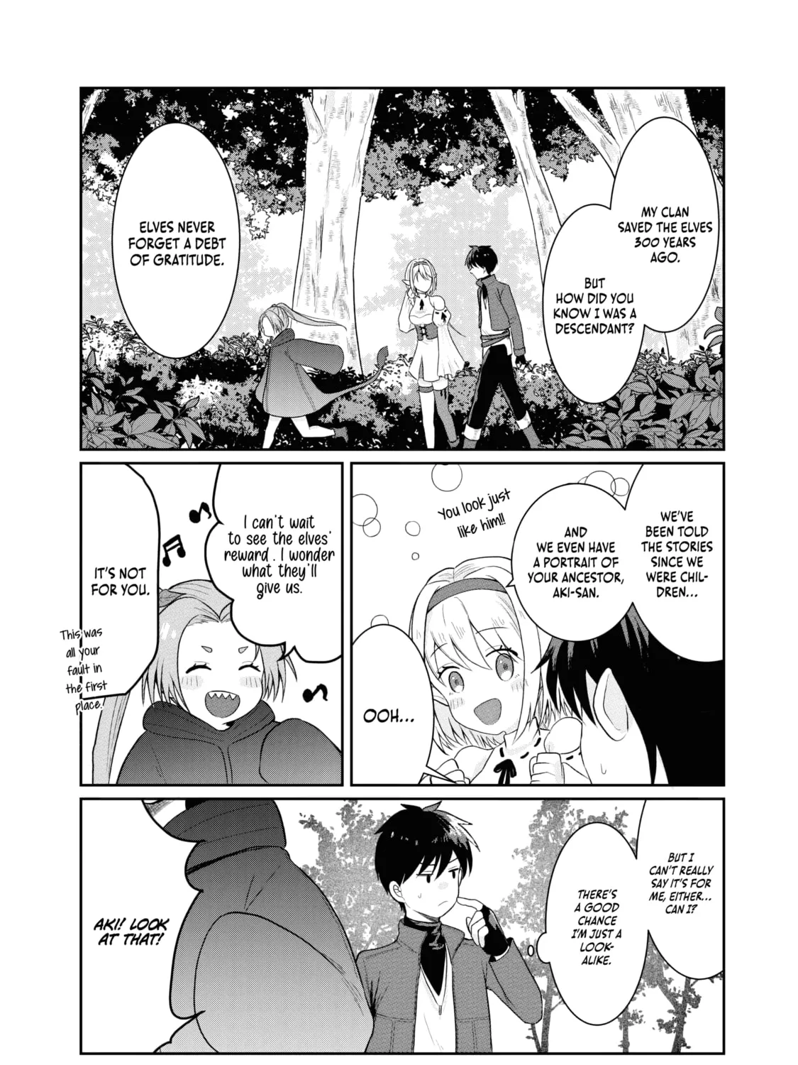 "Sono Hen no Kusa demo Kuttoke" to Tsuihou Sareta Munou Skill [Shokubutsugui] Mochi Tenseisha, Elf no Sato de Maboroshi no Shokubutsu o Tabete Musou Suru Chapter 2 page 32 - 