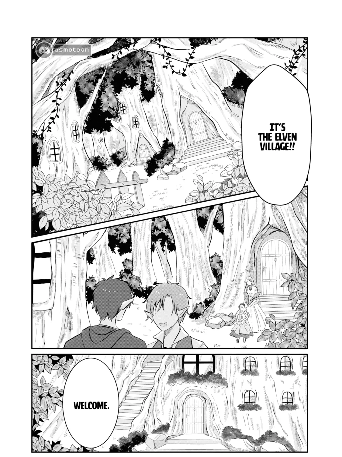 "Sono Hen no Kusa demo Kuttoke" to Tsuihou Sareta Munou Skill [Shokubutsugui] Mochi Tenseisha, Elf no Sato de Maboroshi no Shokubutsu o Tabete Musou Suru Chapter 2 page 34 - 