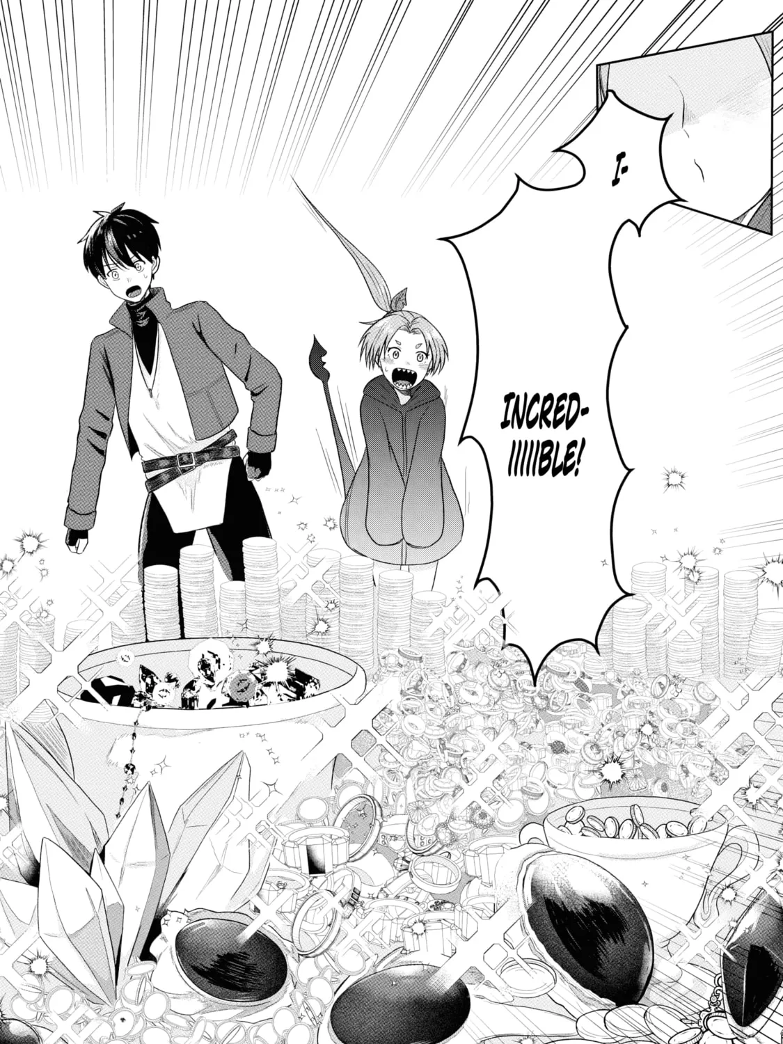 "Sono Hen no Kusa demo Kuttoke" to Tsuihou Sareta Munou Skill [Shokubutsugui] Mochi Tenseisha, Elf no Sato de Maboroshi no Shokubutsu o Tabete Musou Suru Chapter 2 page 44 - 