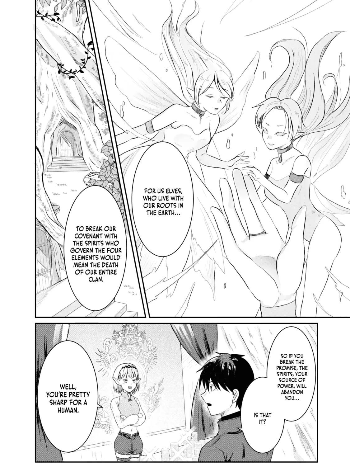 "Sono Hen no Kusa demo Kuttoke" to Tsuihou Sareta Munou Skill [Shokubutsugui] Mochi Tenseisha, Elf no Sato de Maboroshi no Shokubutsu o Tabete Musou Suru Chapter 2 page 52 - 