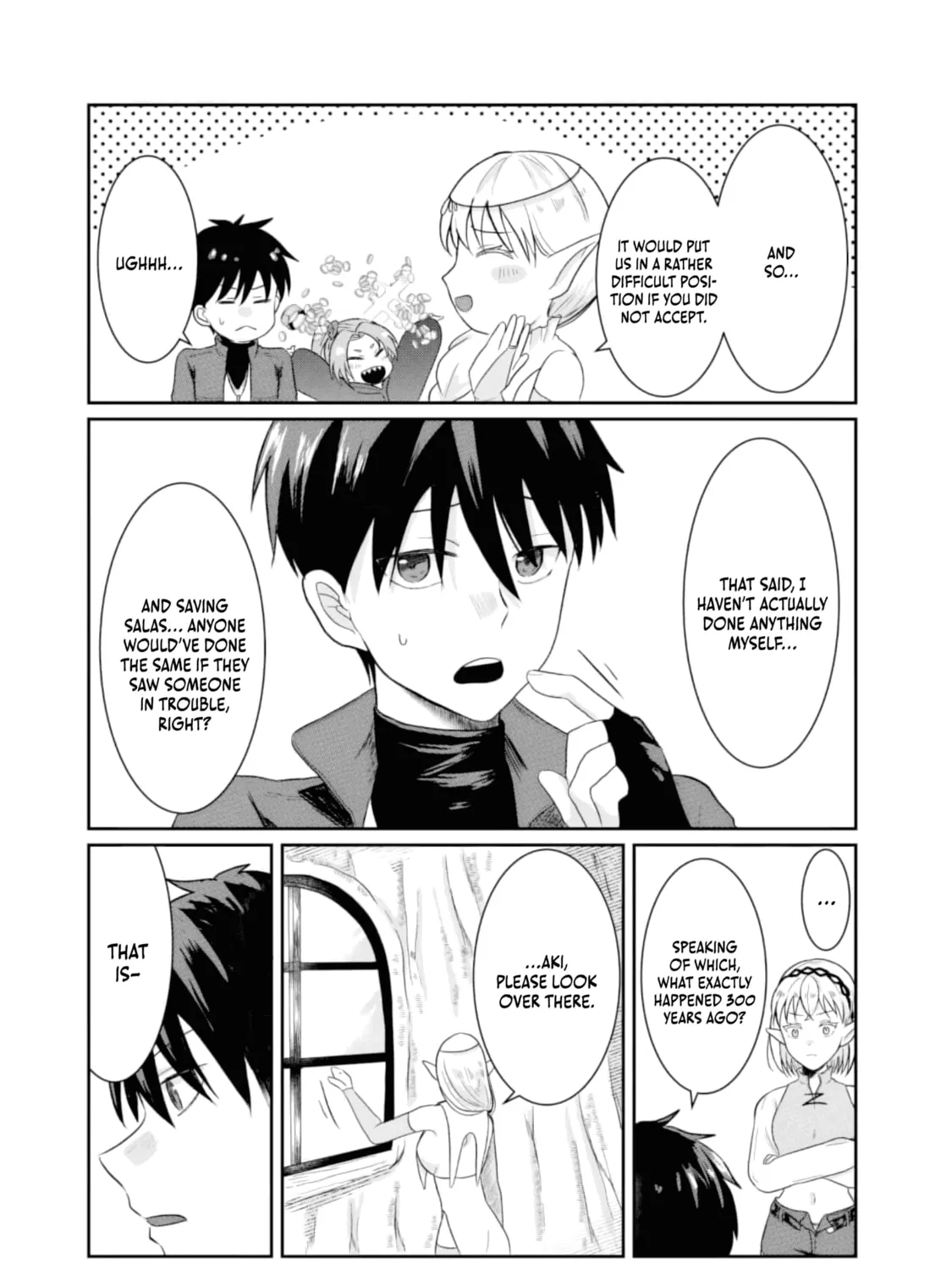 "Sono Hen no Kusa demo Kuttoke" to Tsuihou Sareta Munou Skill [Shokubutsugui] Mochi Tenseisha, Elf no Sato de Maboroshi no Shokubutsu o Tabete Musou Suru Chapter 2 page 54 - 