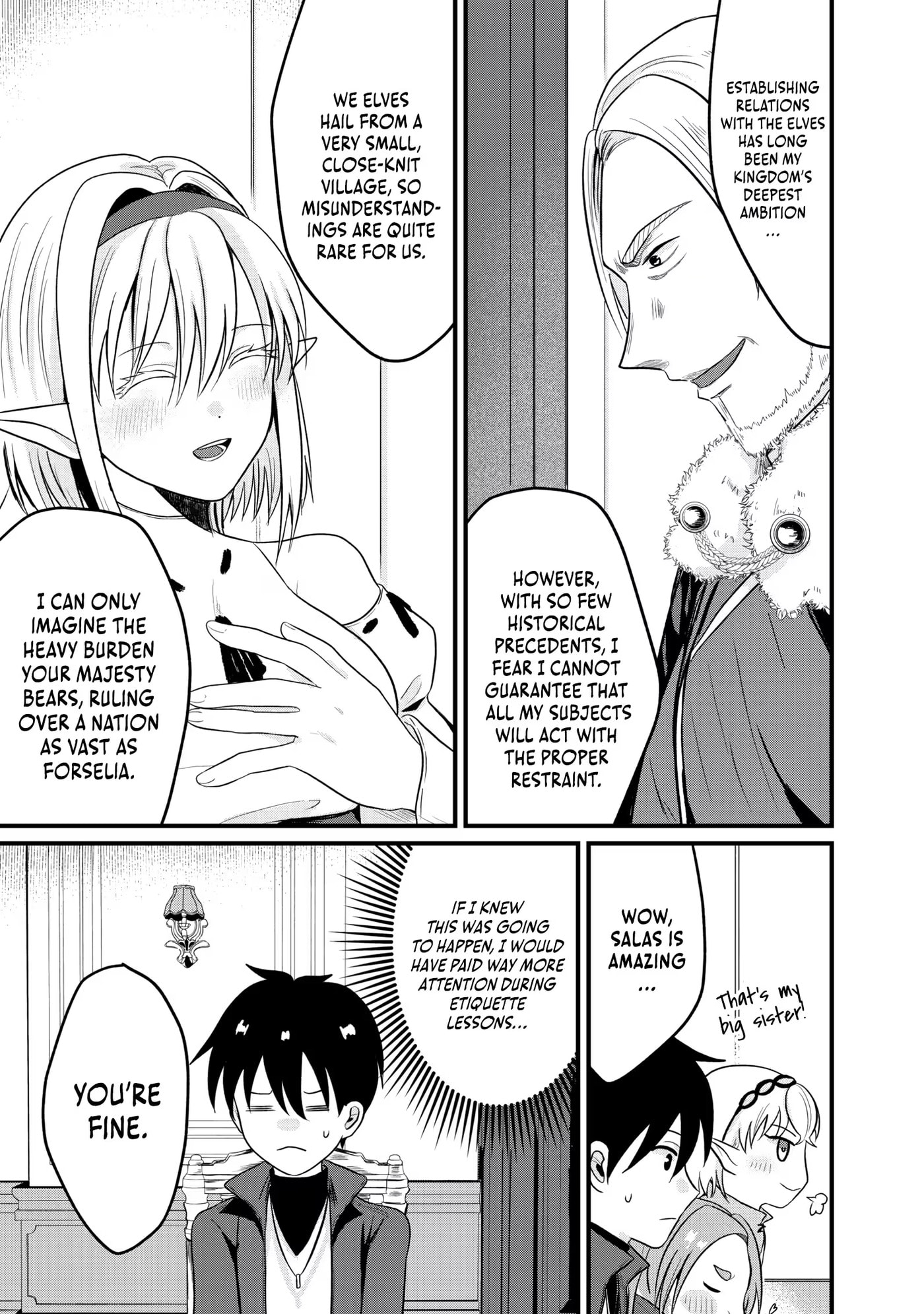 "Sono Hen no Kusa demo Kuttoke" to Tsuihou Sareta Munou Skill [Shokubutsugui] Mochi Tenseisha, Elf no Sato de Maboroshi no Shokubutsu o Tabete Musou Suru Chapter 22 page 15 - 