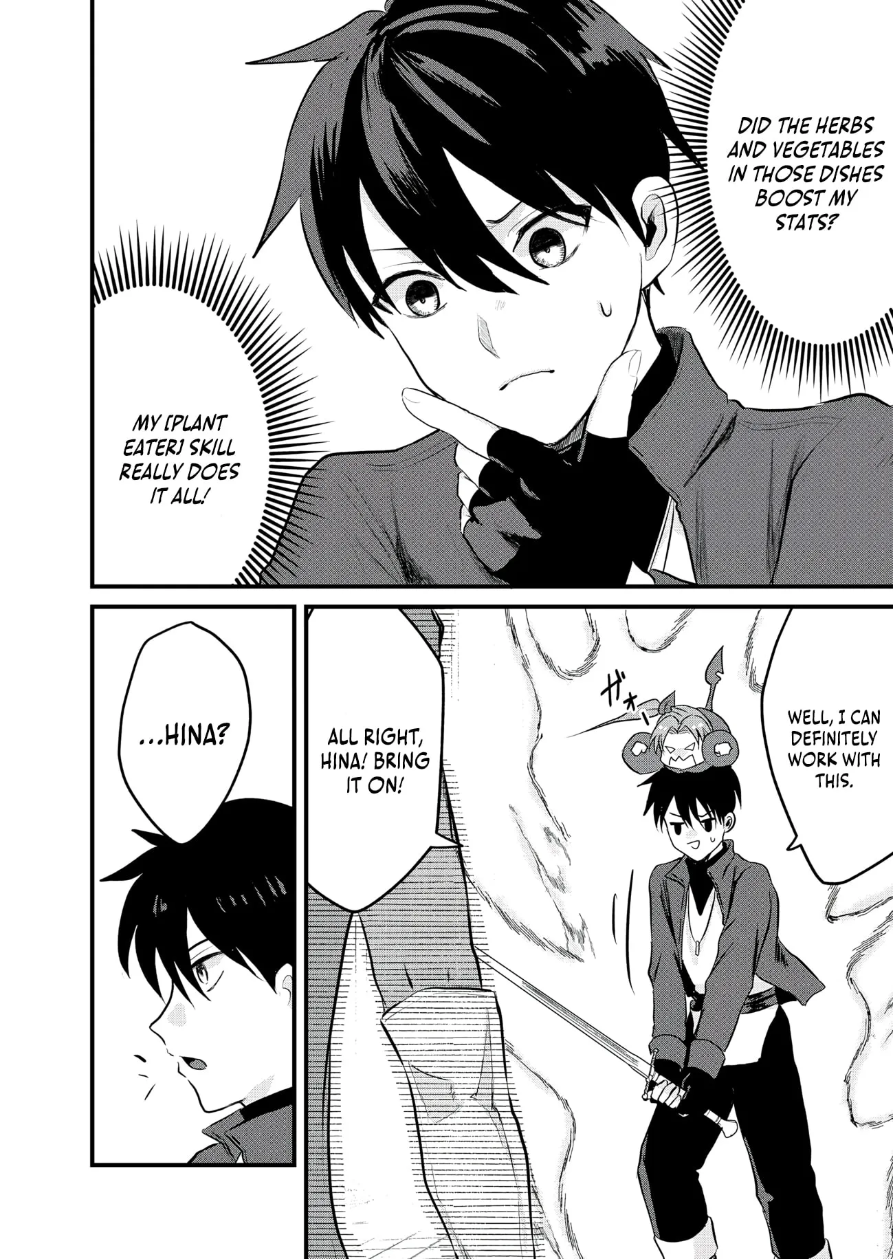 "Sono Hen no Kusa demo Kuttoke" to Tsuihou Sareta Munou Skill [Shokubutsugui] Mochi Tenseisha, Elf no Sato de Maboroshi no Shokubutsu o Tabete Musou Suru Chapter 25 page 9 - 