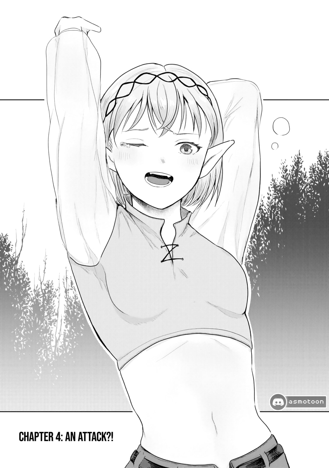 "Sono Hen no Kusa demo Kuttoke" to Tsuihou Sareta Munou Skill [Shokubutsugui] Mochi Tenseisha, Elf no Sato de Maboroshi no Shokubutsu o Tabete Musou Suru Chapter 4 page 2 - 