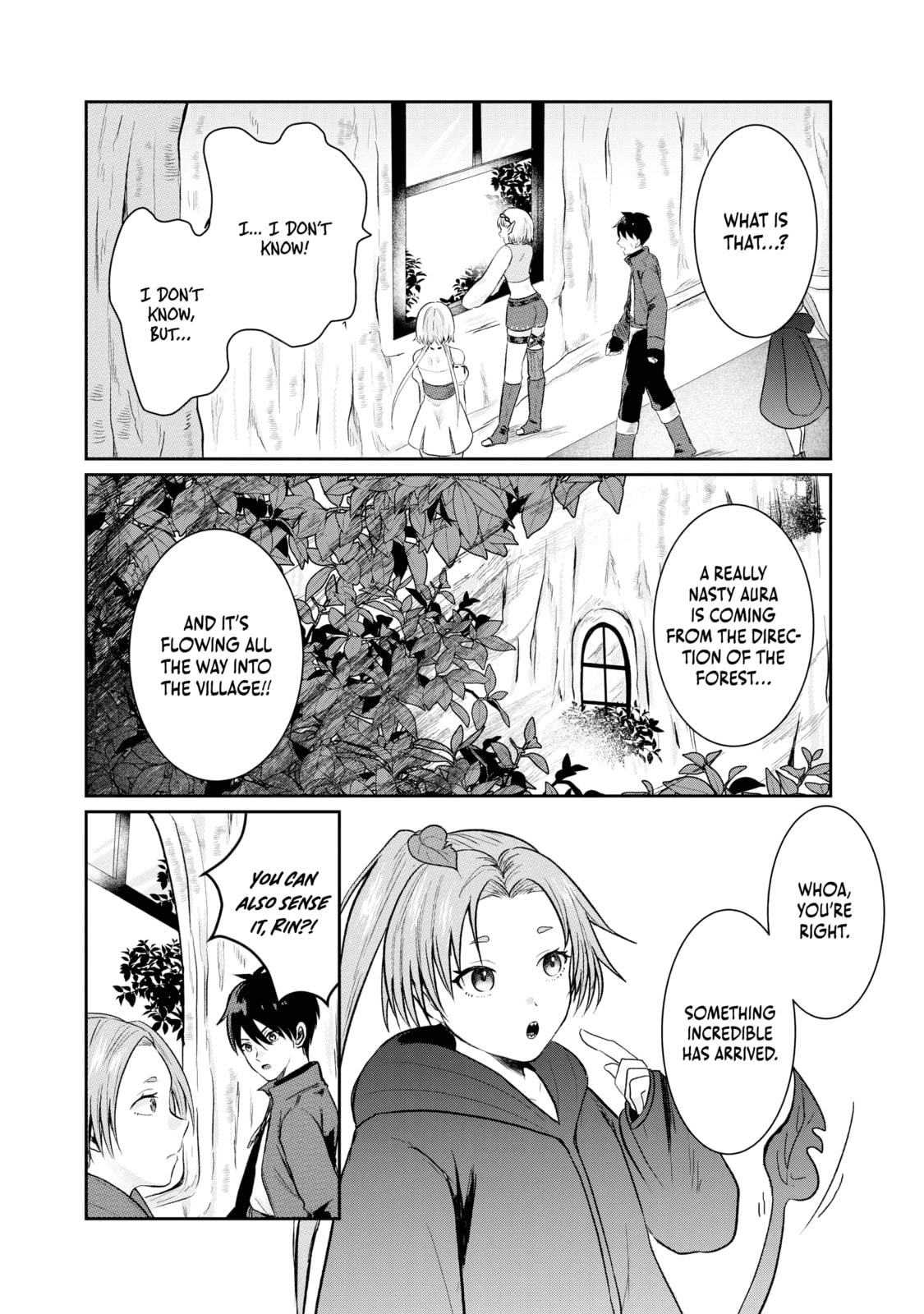 "Sono Hen no Kusa demo Kuttoke" to Tsuihou Sareta Munou Skill [Shokubutsugui] Mochi Tenseisha, Elf no Sato de Maboroshi no Shokubutsu o Tabete Musou Suru Chapter 4 page 3 - 