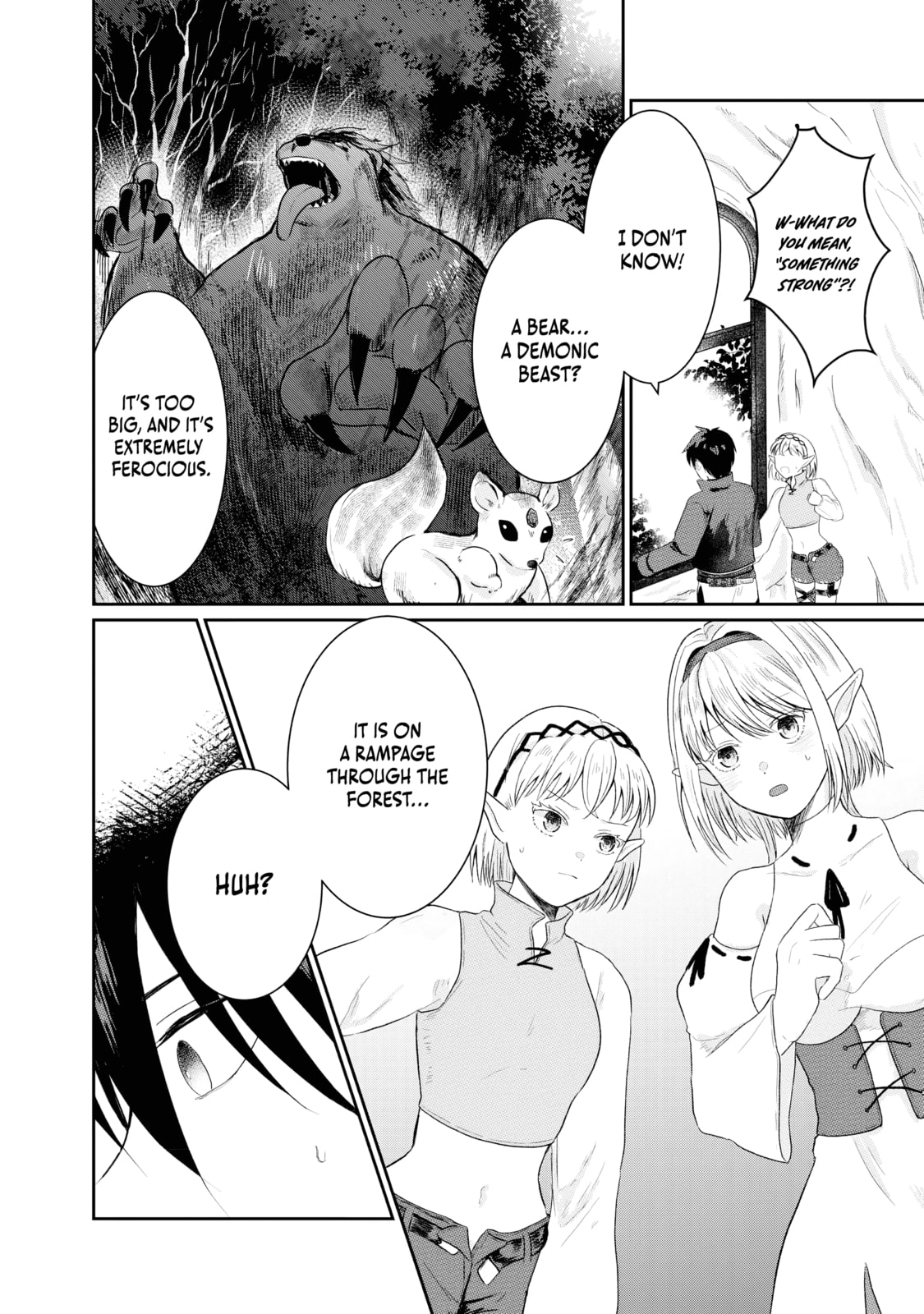 "Sono Hen no Kusa demo Kuttoke" to Tsuihou Sareta Munou Skill [Shokubutsugui] Mochi Tenseisha, Elf no Sato de Maboroshi no Shokubutsu o Tabete Musou Suru Chapter 4 page 8 - 