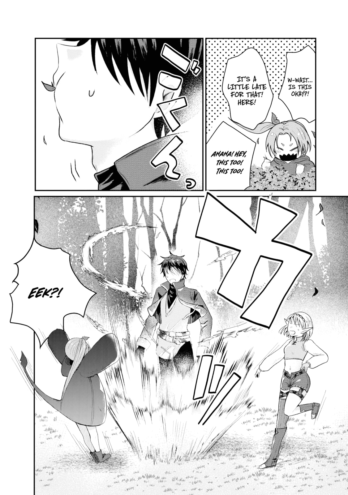 "Sono Hen no Kusa demo Kuttoke" to Tsuihou Sareta Munou Skill [Shokubutsugui] Mochi Tenseisha, Elf no Sato de Maboroshi no Shokubutsu o Tabete Musou Suru Chapter 5 page 9 - 