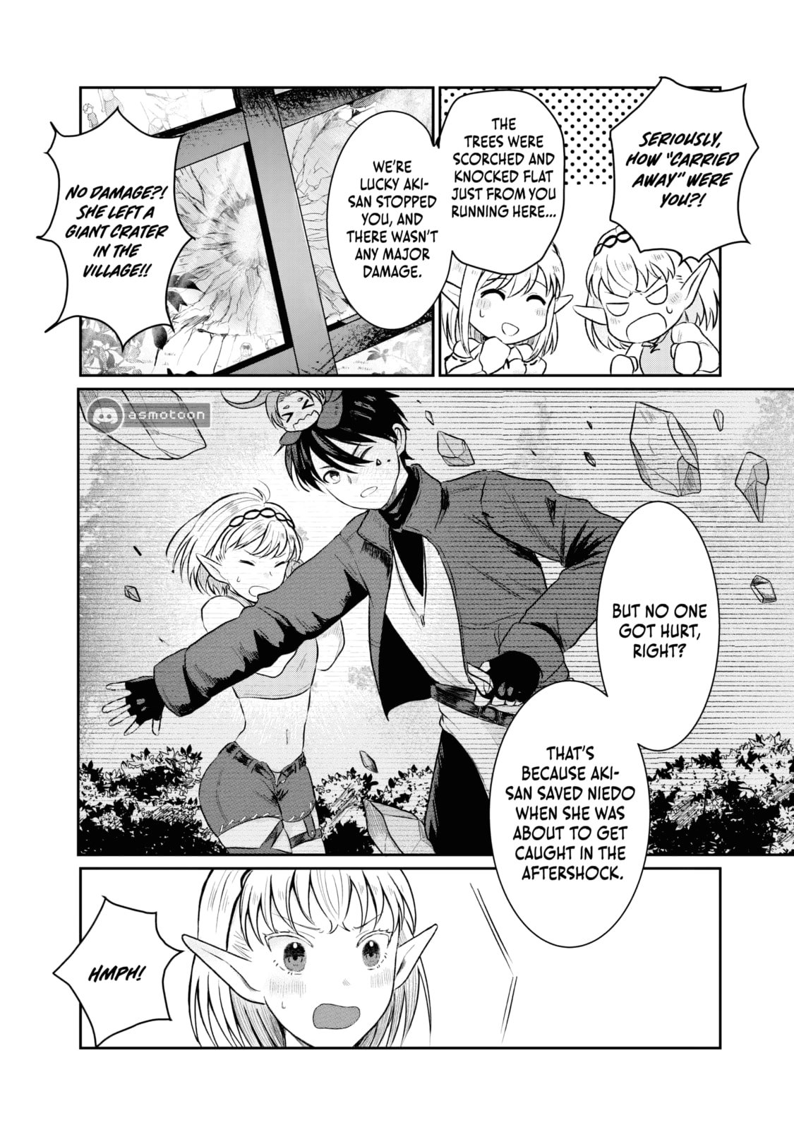 "Sono Hen no Kusa demo Kuttoke" to Tsuihou Sareta Munou Skill [Shokubutsugui] Mochi Tenseisha, Elf no Sato de Maboroshi no Shokubutsu o Tabete Musou Suru Chapter 6 page 4 - 