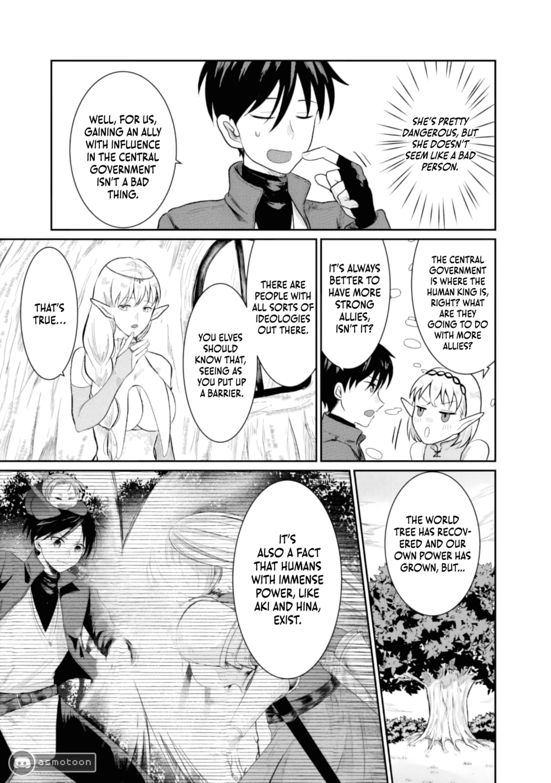 "Sono Hen no Kusa demo Kuttoke" to Tsuihou Sareta Munou Skill [Shokubutsugui] Mochi Tenseisha, Elf no Sato de Maboroshi no Shokubutsu o Tabete Musou Suru Chapter 6 page 7 - 