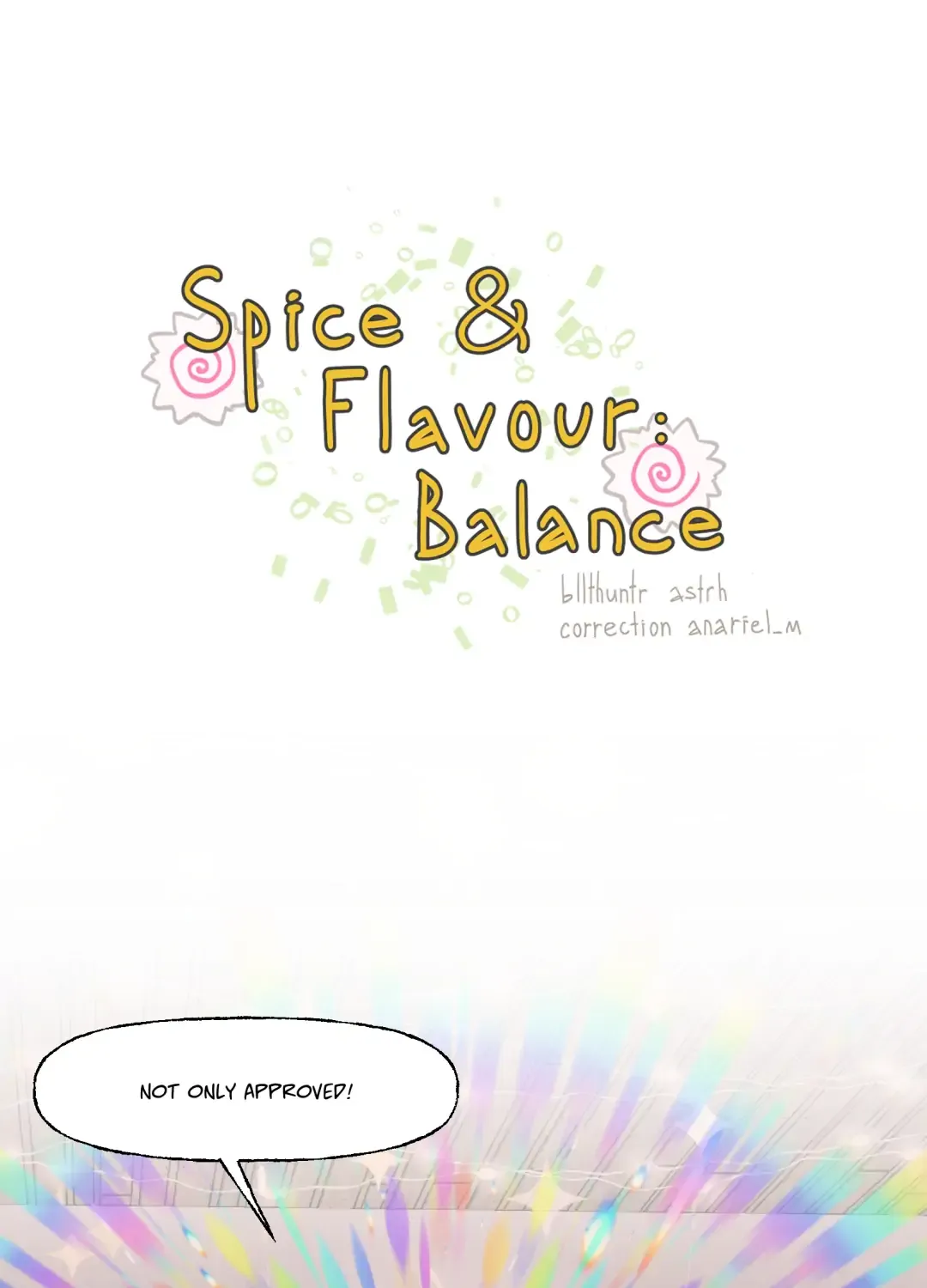 Spice and flavour balance Chapter 4 page 1 - 