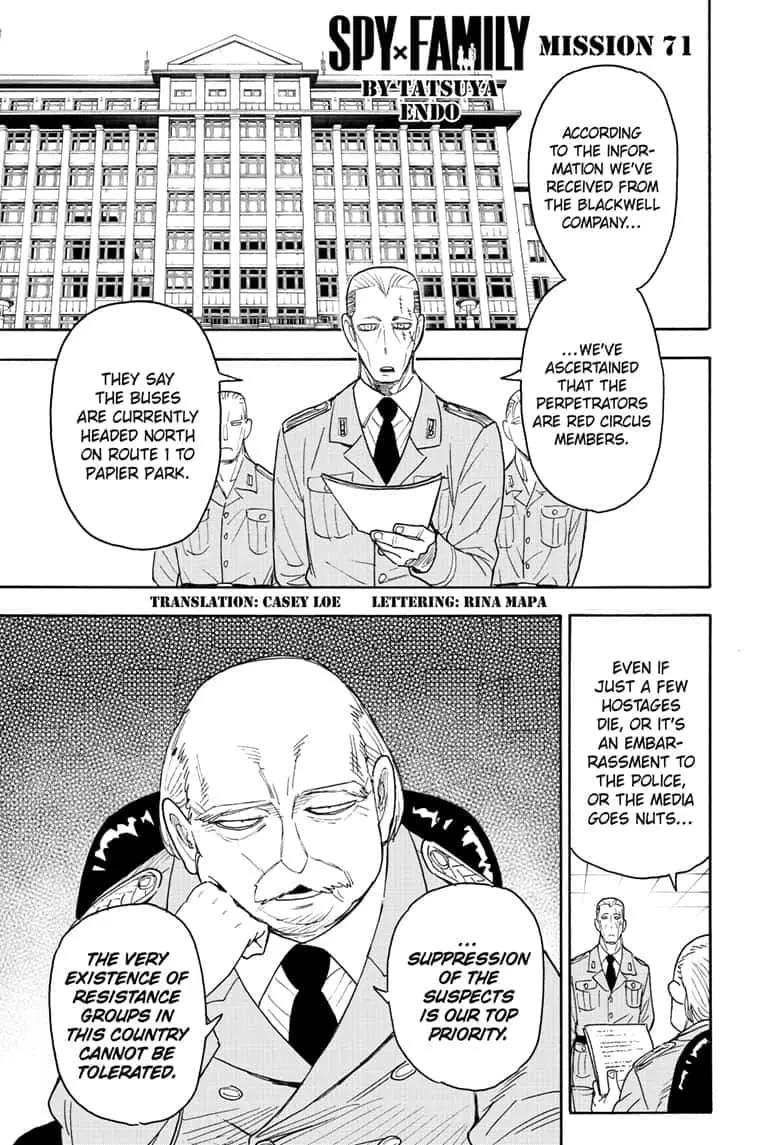 Spy×Family Chapter 71 page 1 - 