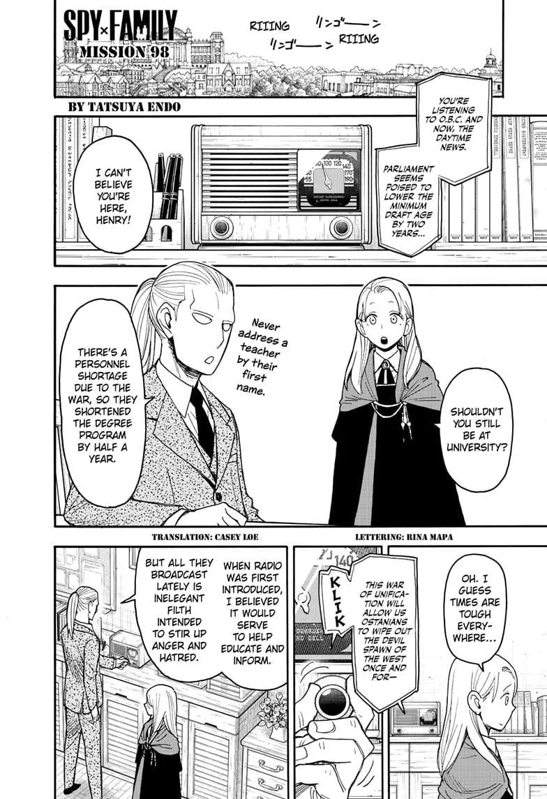 Spy×Family Chapter 98 page 1 - 