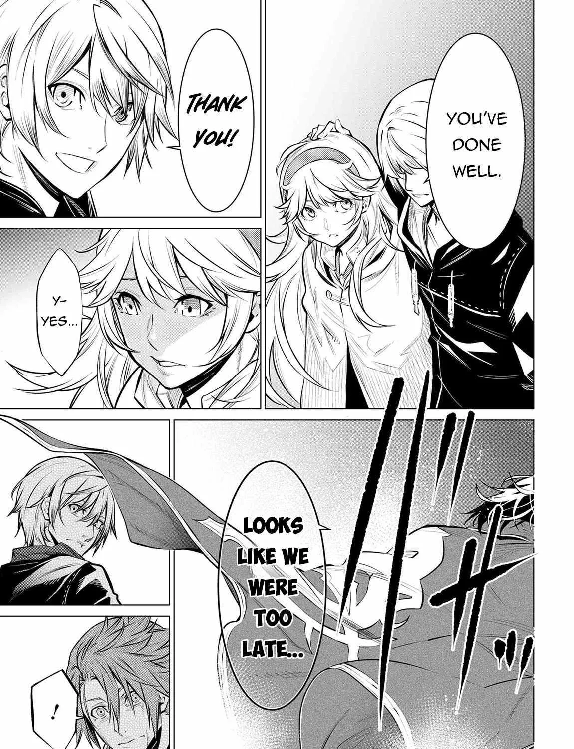 SSS RANK DUNGEON DE KNIFE ICHIHON TEWATASARE TSUIHOU SARETA HAKUMA DOUSHI: YGGDRASIL NO NOROI NIYORI JAKUTEN DEARU MARYOKU FUSOKU O KOKUFUKUSHI SEKAI SAIKYOU E TO ITARU Chapter 13 page 38 - 
